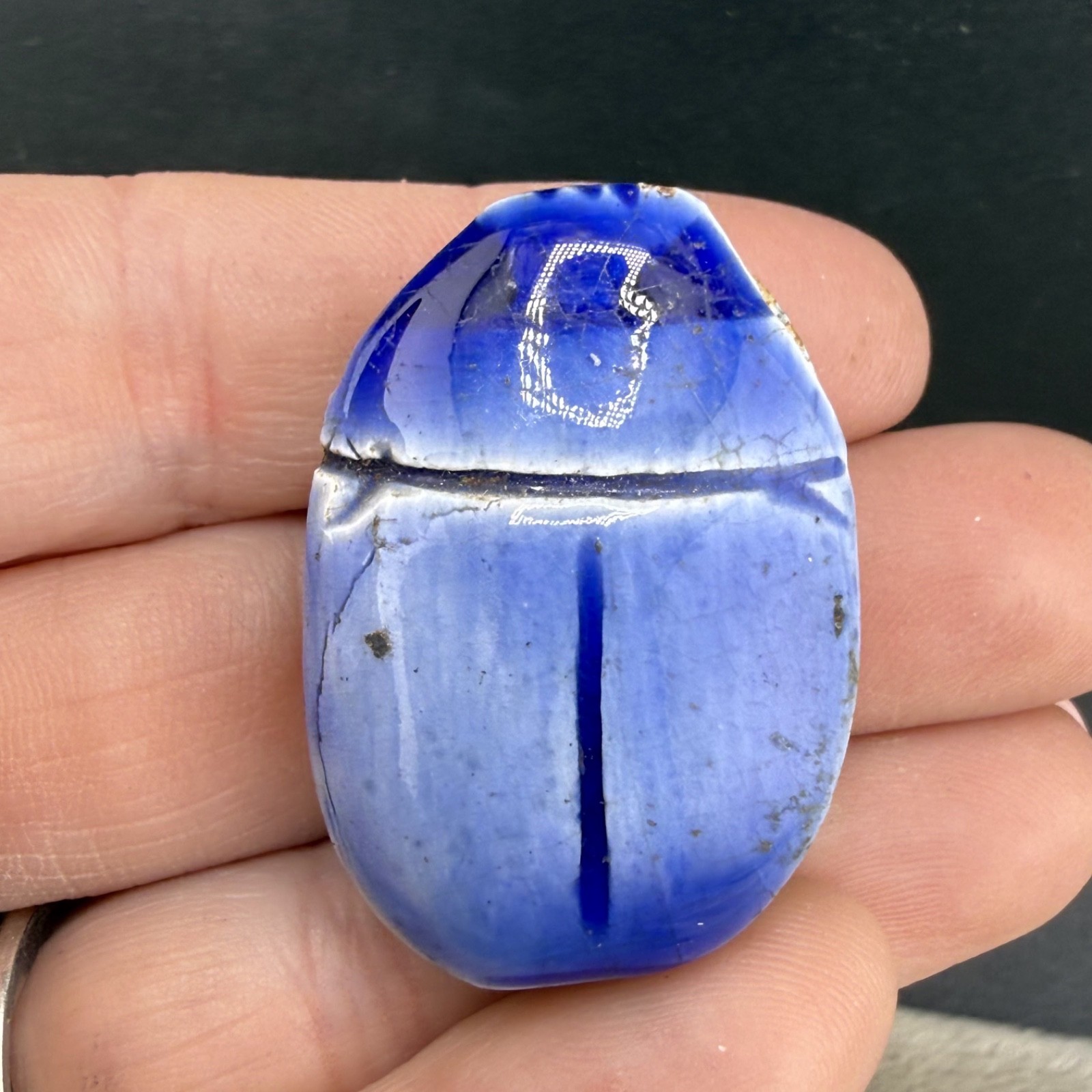 Vintage Scarab Pendant Charm Bead