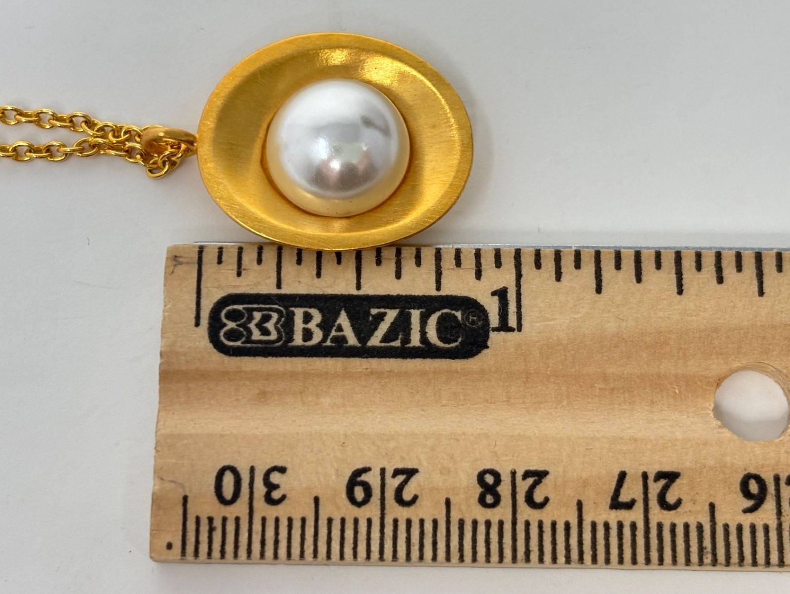 VTG MMA KHM Matte 24K Gold Plate Faux Pearl Cupid Necklace Clip Earrings Set