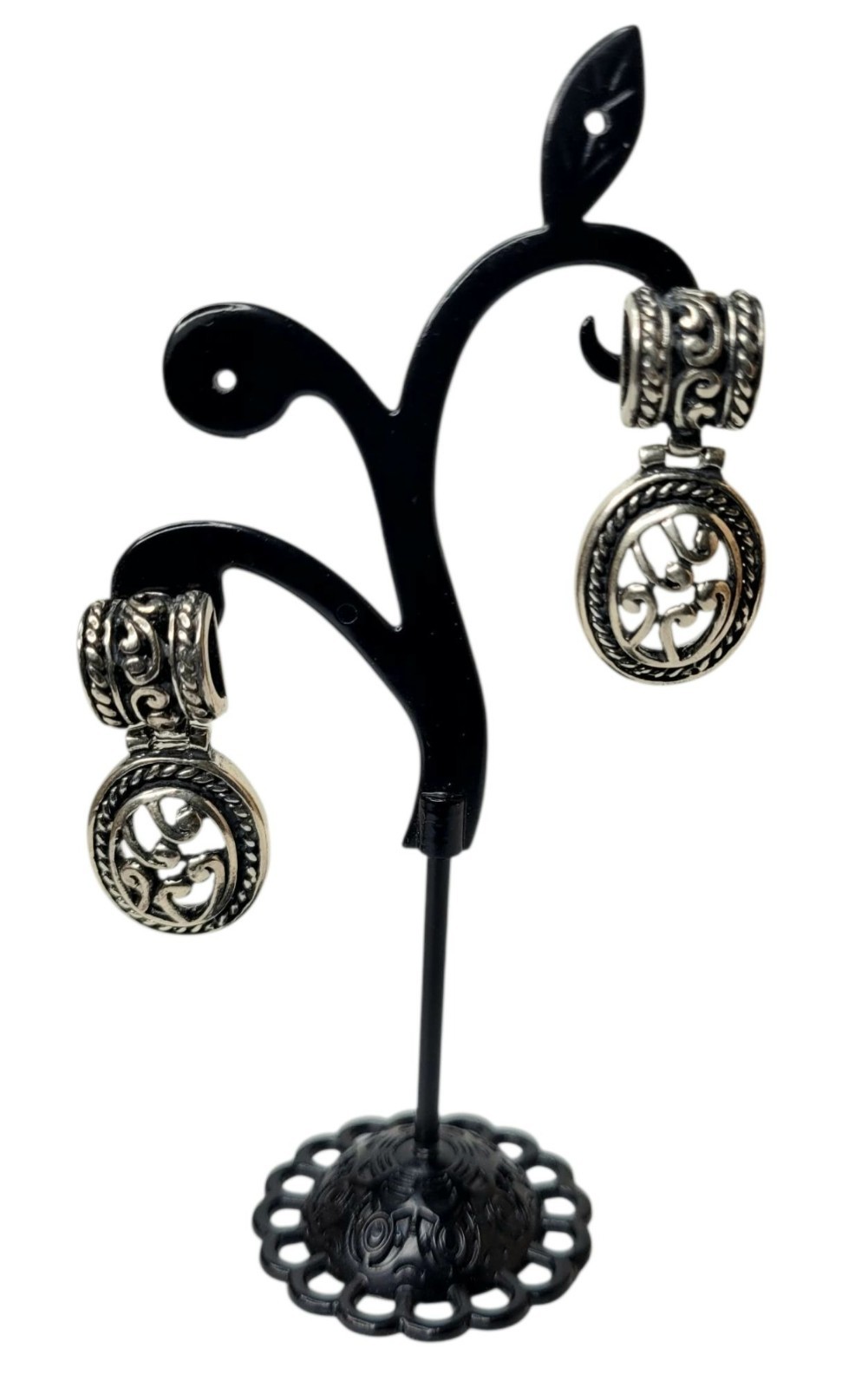 Vintage 925 ATI Mexico Sterling Silver 1.34″ Drop Dangle Earrings