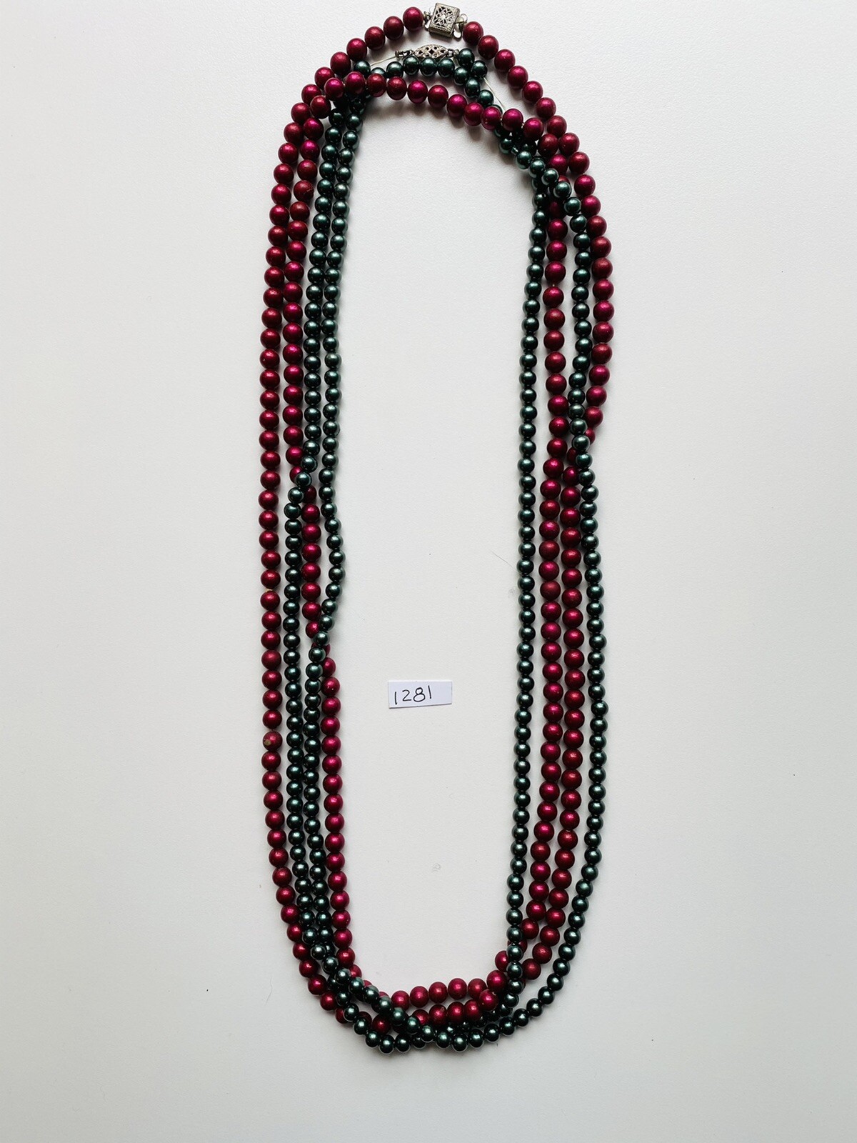 Two Vintage Early Plastic Necklaces