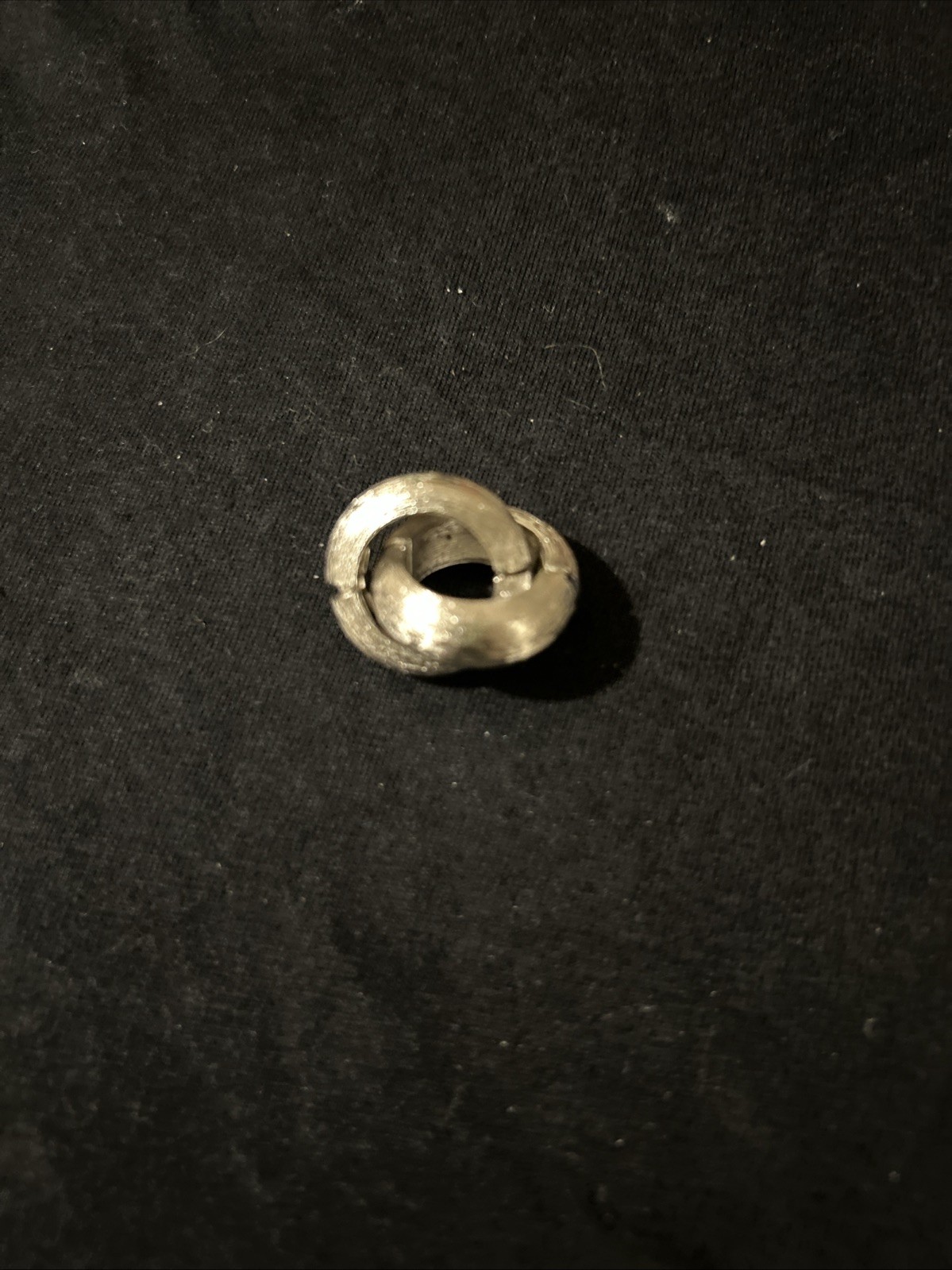 Unsigned Silver-Tone Huggie Hoop Clip-on Earrings | Brushed Twisted Texture