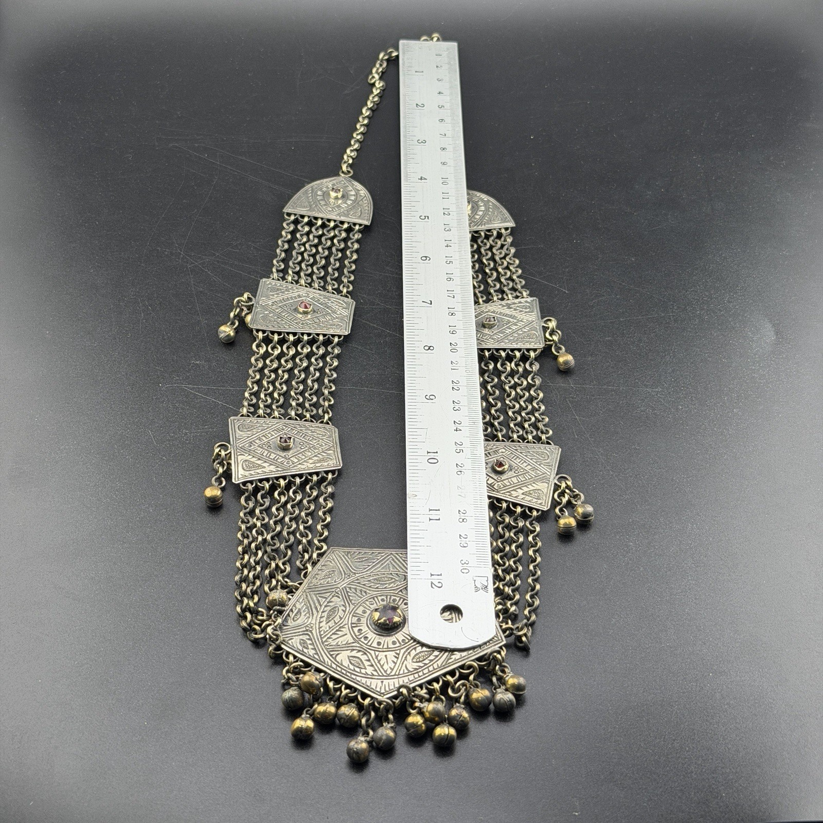 Vintage Beautifully Crafted Old Afghani Handmade Stunning Unique Necklace