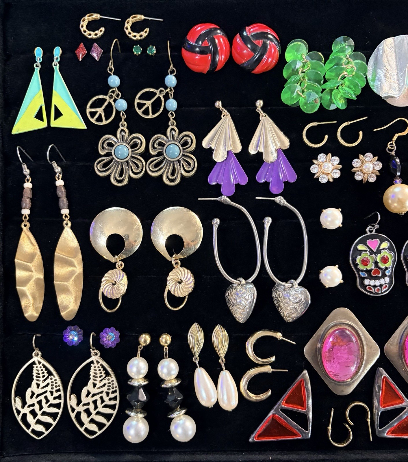 Lot Of 37 Pairs. Vintage & Mod Estate Earrings. Kate Spade, Monet, And More!