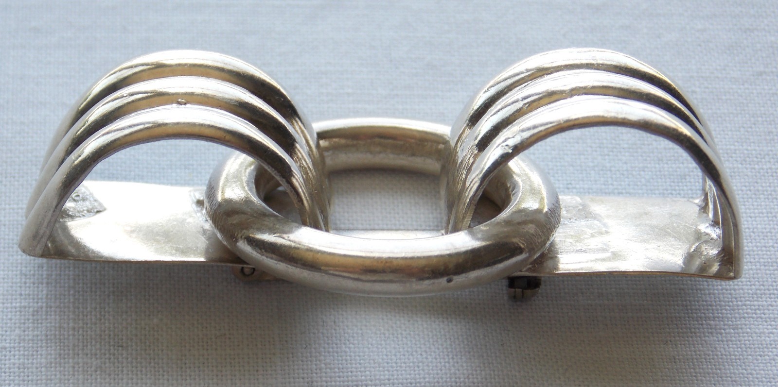 Vintage Los Castillo Taxco Mexico 925 Sterling Silver Scarf Pin Brooch 1942-1948