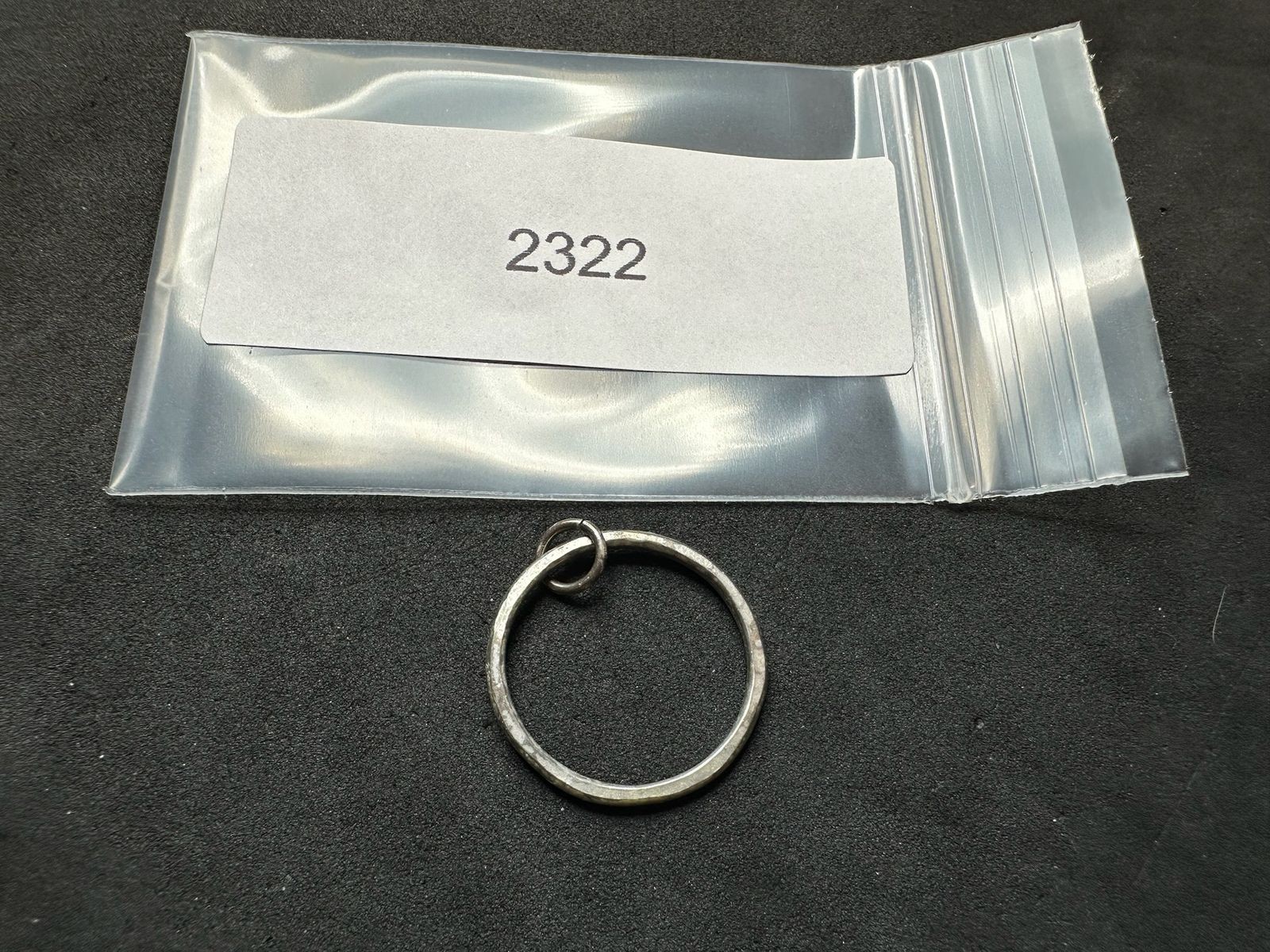 1.53g Vintage Sterling Silver 925 Circle Hoop Loop Ring Pendant M