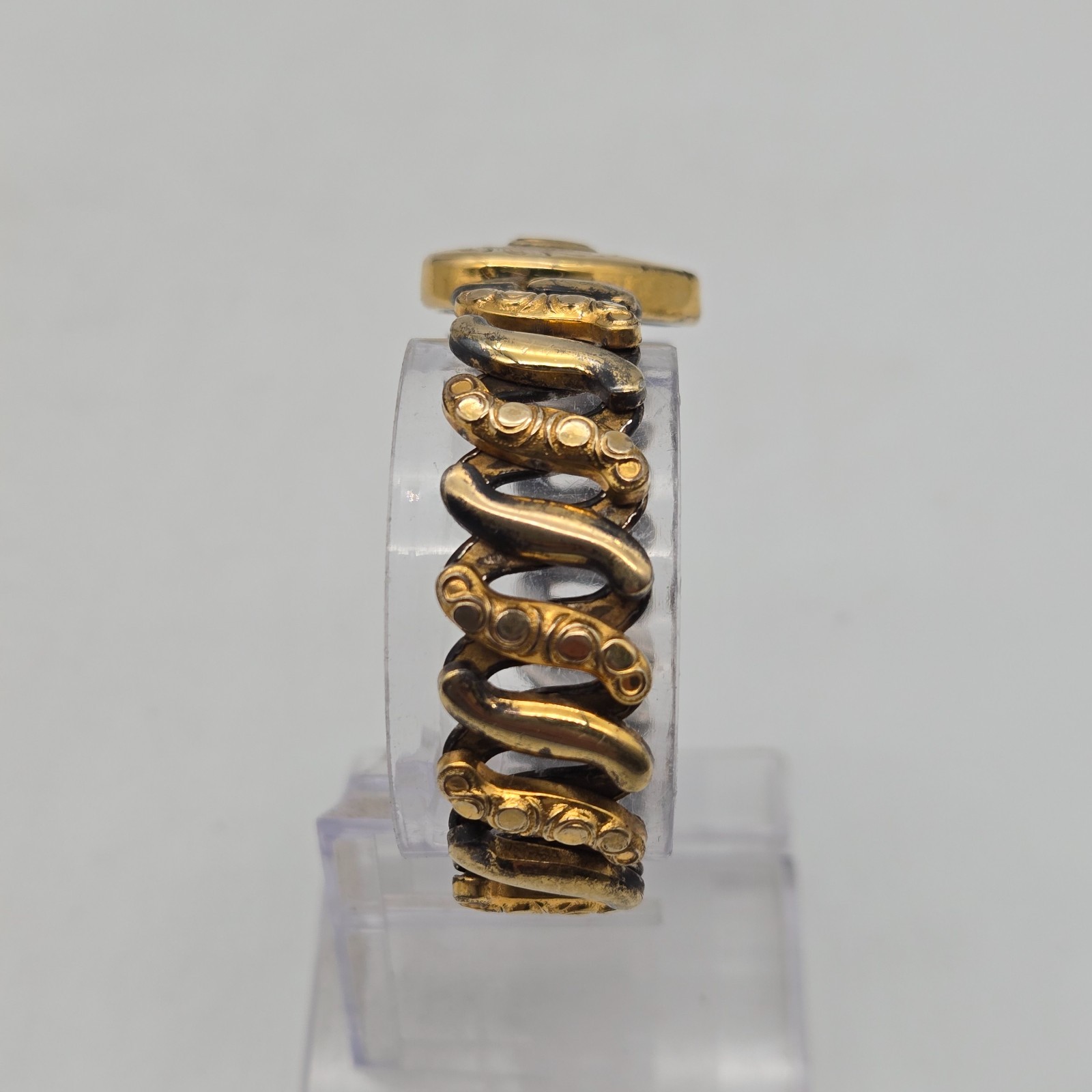 Vintage Co-Star 10k Gold-Filled Sweetheart Expansion Bracelet Stretch Heart