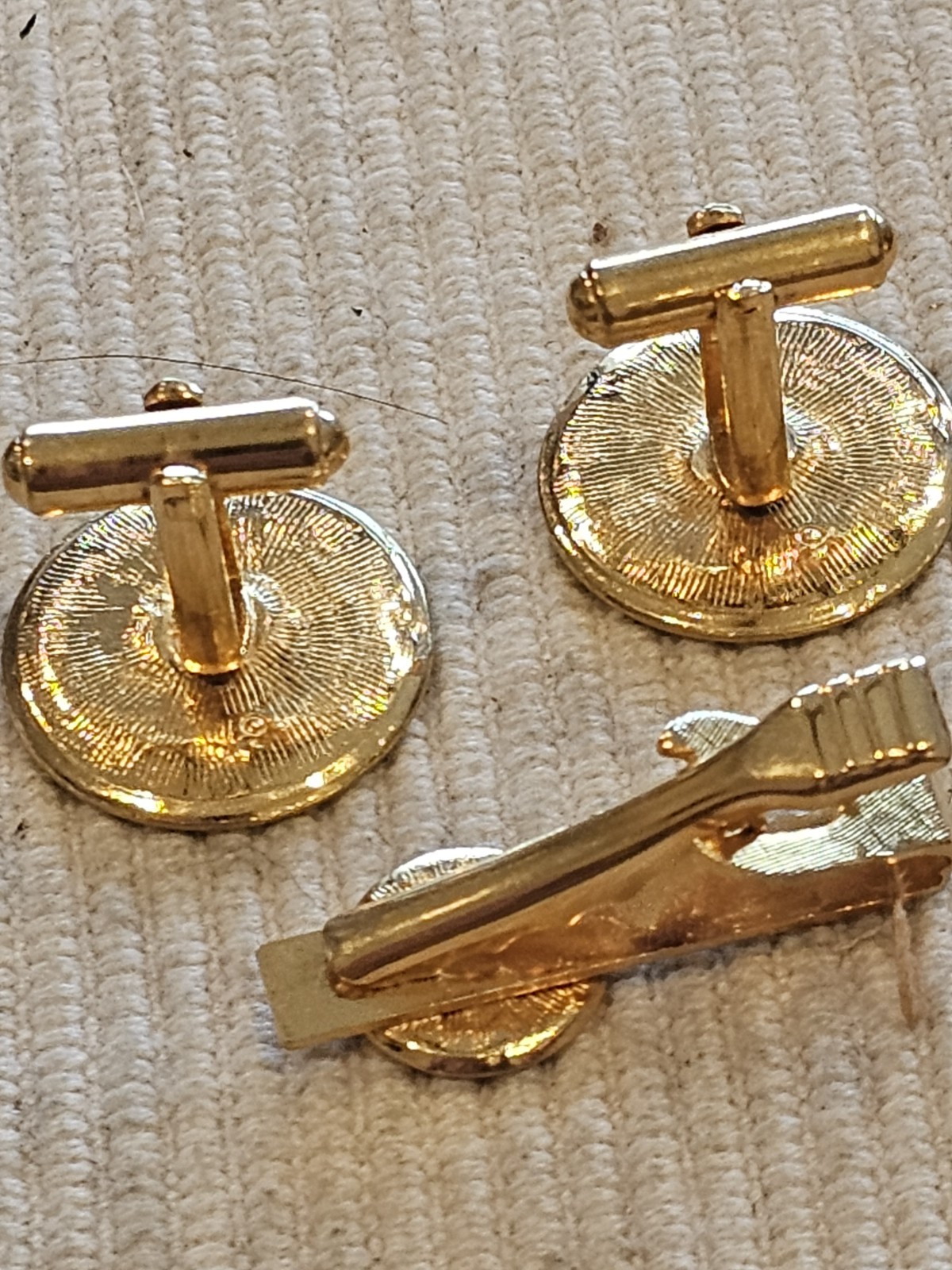 1960s 70s Winchester Cuff Links Tie Clip Set L@@K!!!