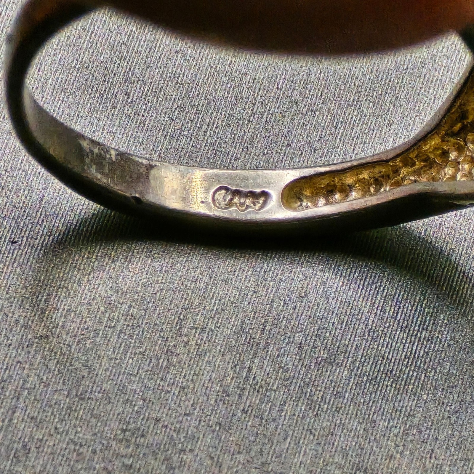 Vintage Art Deco Revival Sterling Silver Crystal Ring Size 8 Filigree Signed CW
