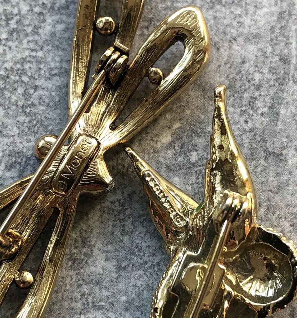 ANIMAL LIZARD HUMMINGBIRD BUTTERFLY BROOCHES LOT MONET GERRY’S SOME RARE VINTAGE