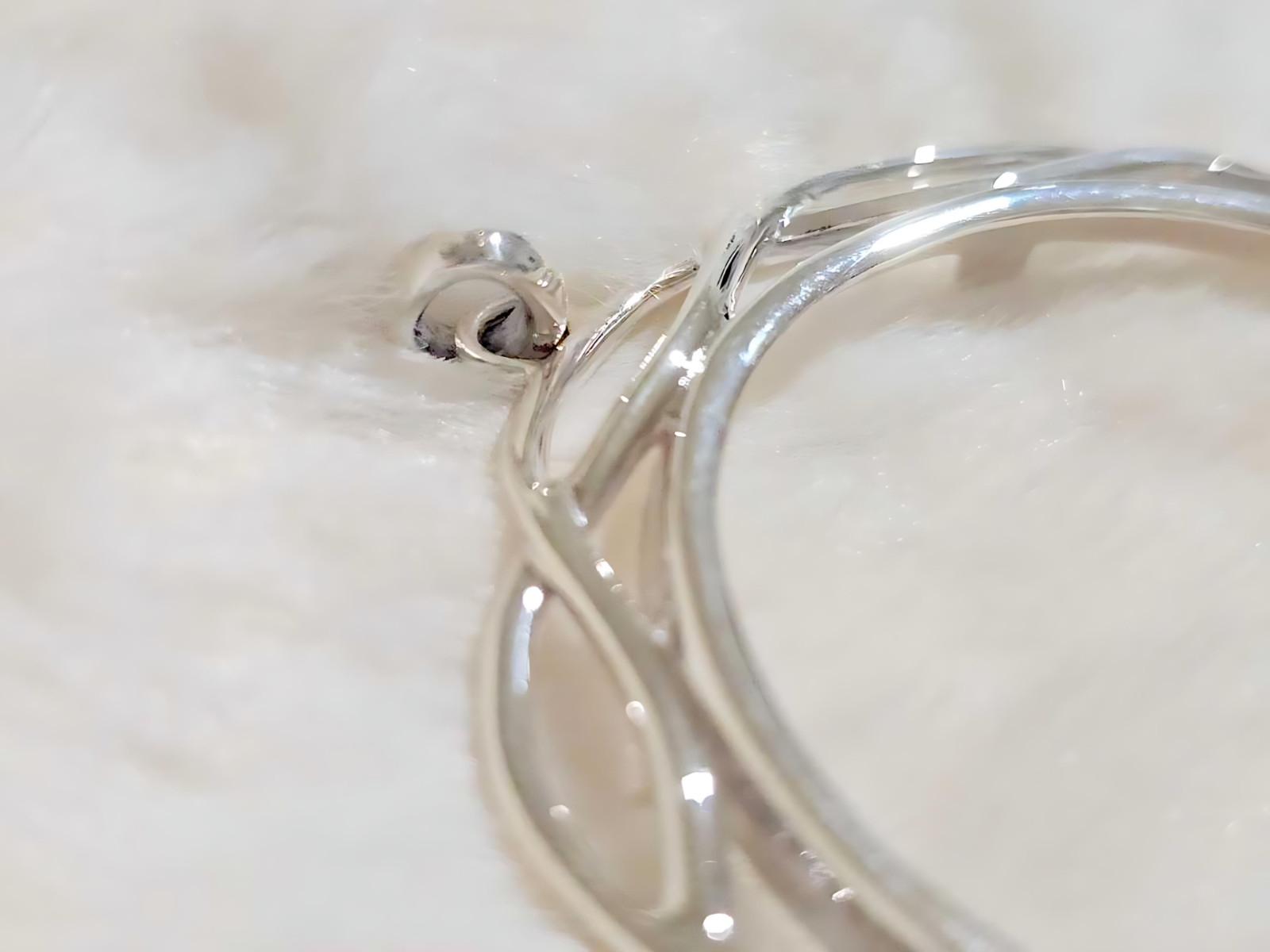 925 Sterling Silver Prong Back Braided Edge Bezel for 39mm Coins Mexican Cien