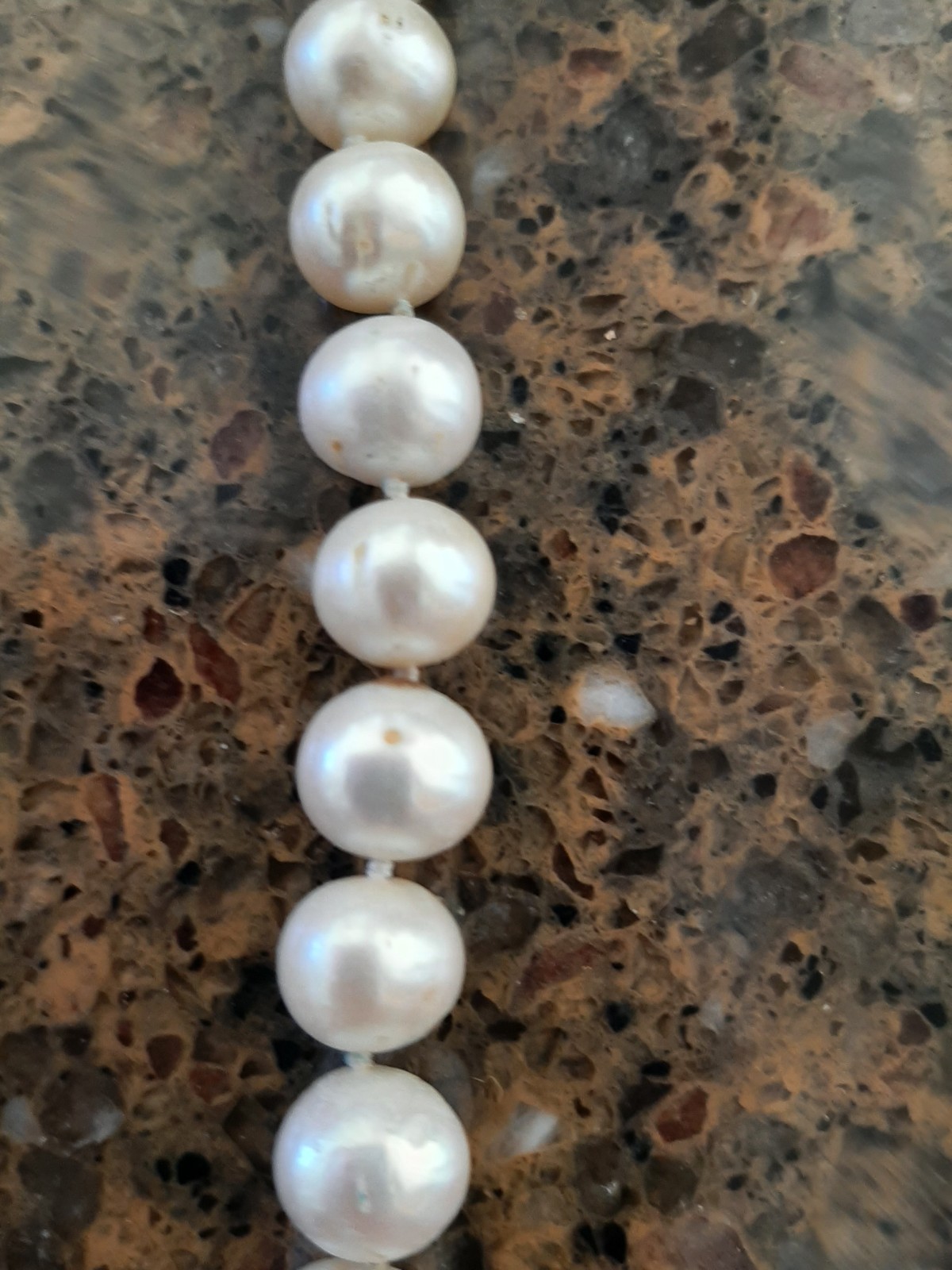 Vintage Baroque Pearl 18″ Silver 925 Clasp Asymmetric Necklace w/Onyx & Silver