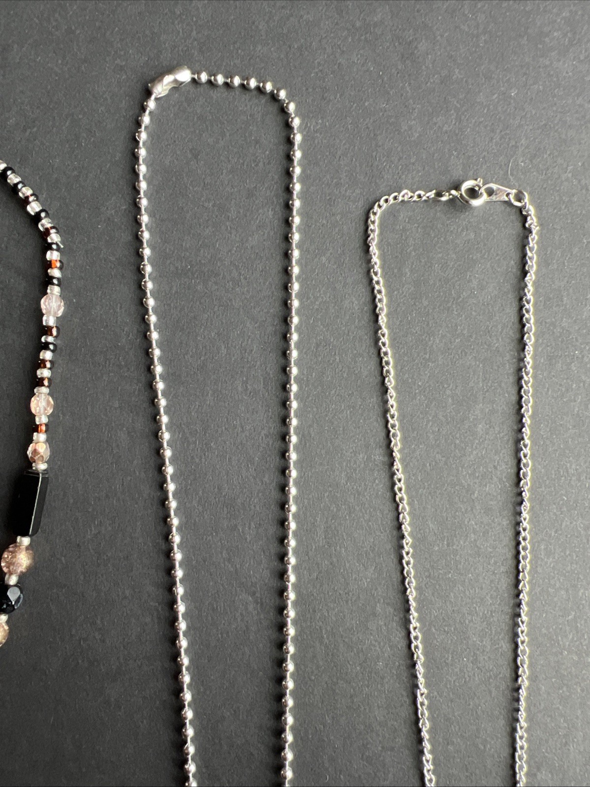 Peace Love Dopamine Weed Leaf Necklaces Vintage Copper Silver Tones Necklace LOT