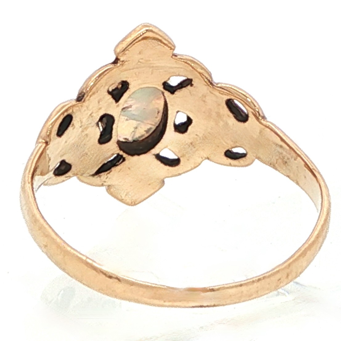 Petite & Very Old Opal Ring in 14K Gold, Size 5 & Just 1.6 Grams