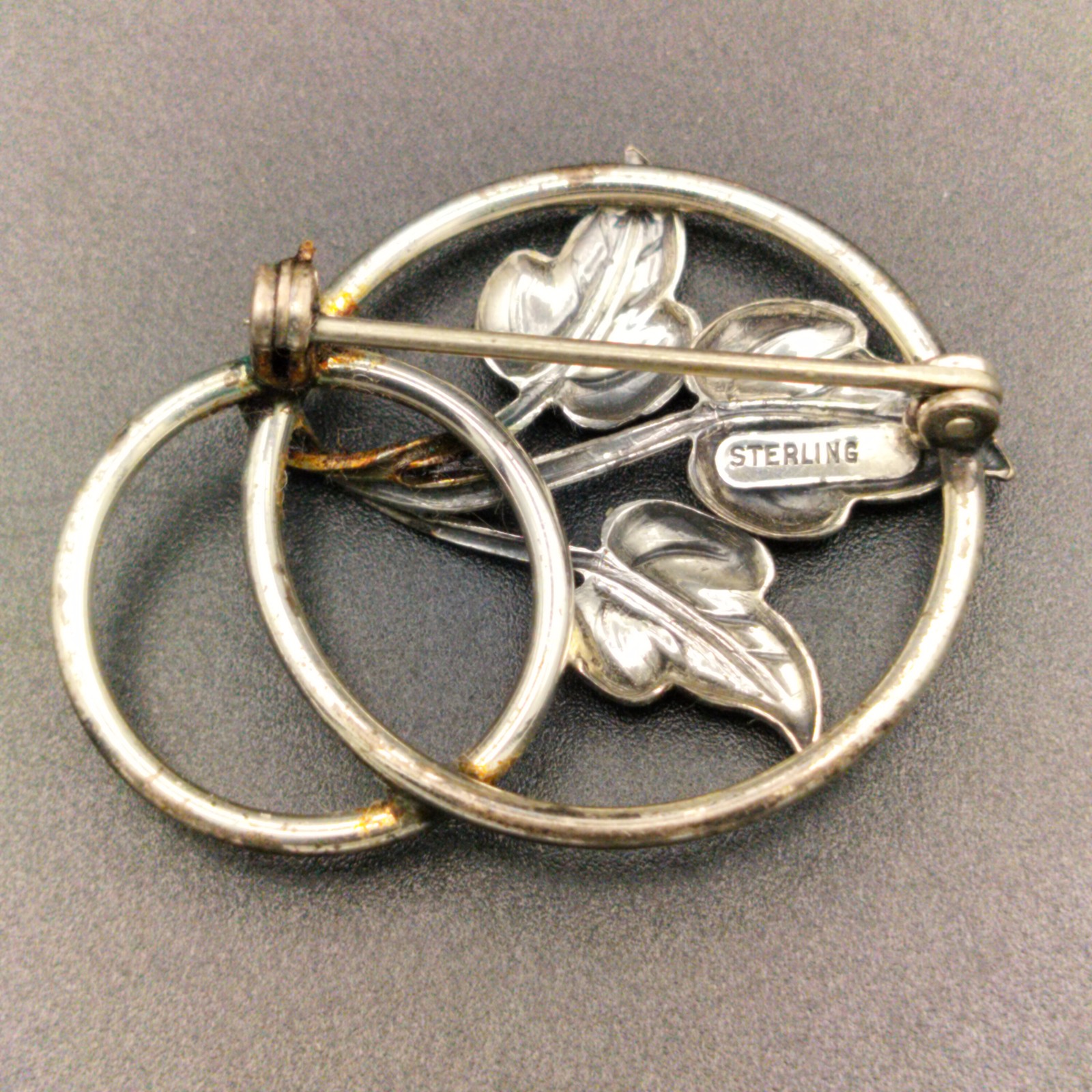 Vintage Sterling Silver Leaf Botanical Brooch Pin – Nature Inspired Jewelry