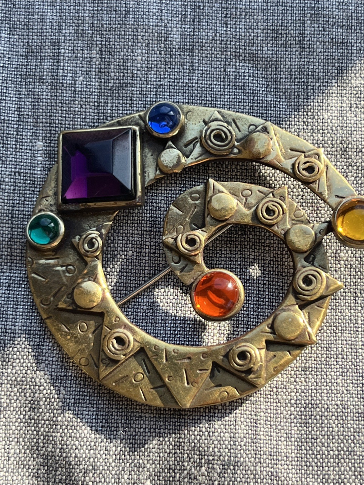 Vintage 1980s Deborah Robert’s Handmade Artisan Whimsical Brooch