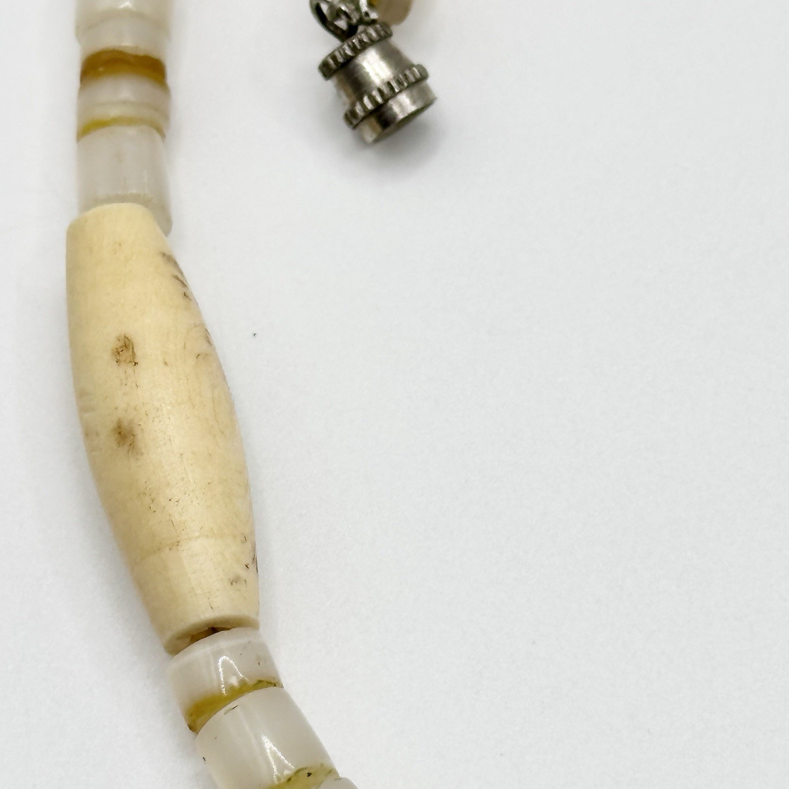 Vintage Heishi Shell Bead Necklace Mother Of Pearl Southwestern Boho Beach 20”