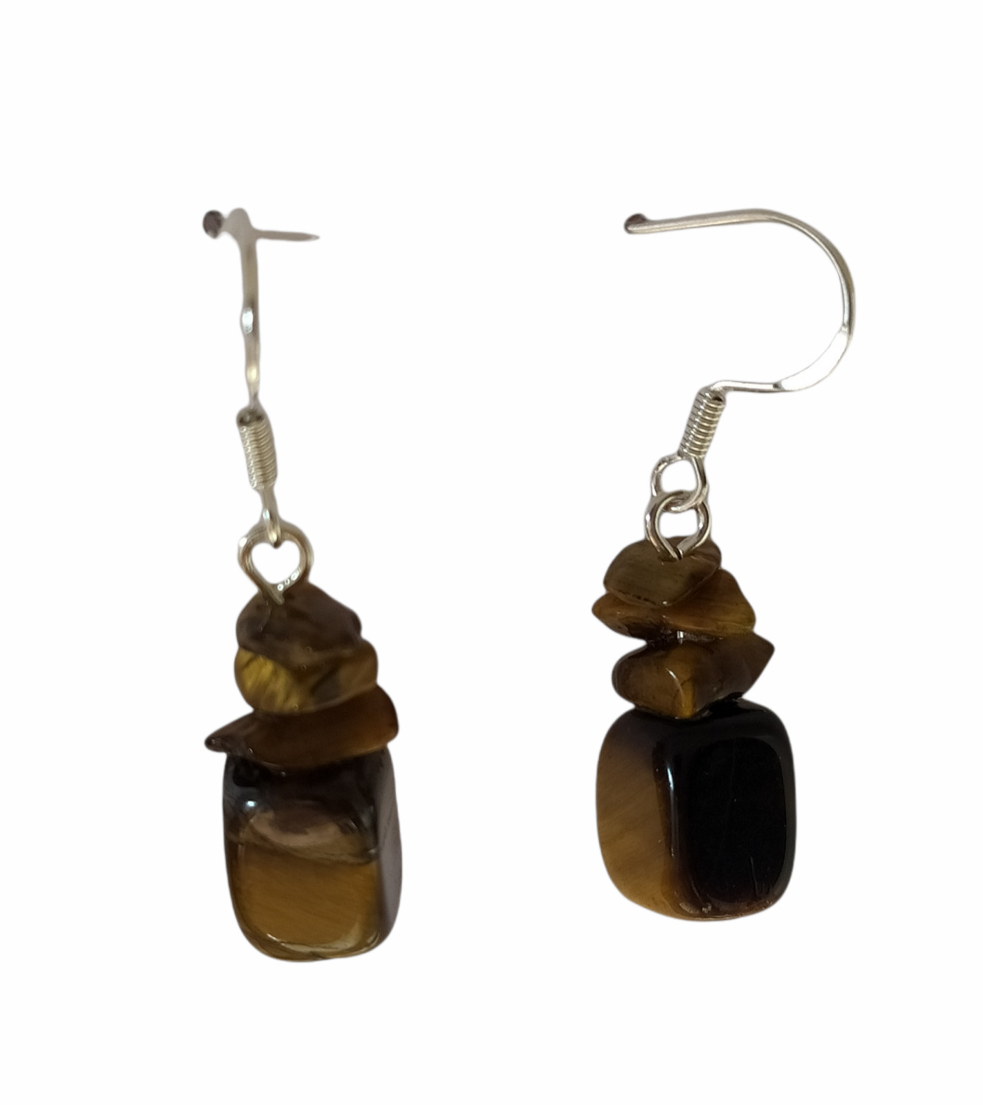 Amethyst, Jade & Tiger’s eye In Beautiful Earrings Handmade & Free Shipping!!.