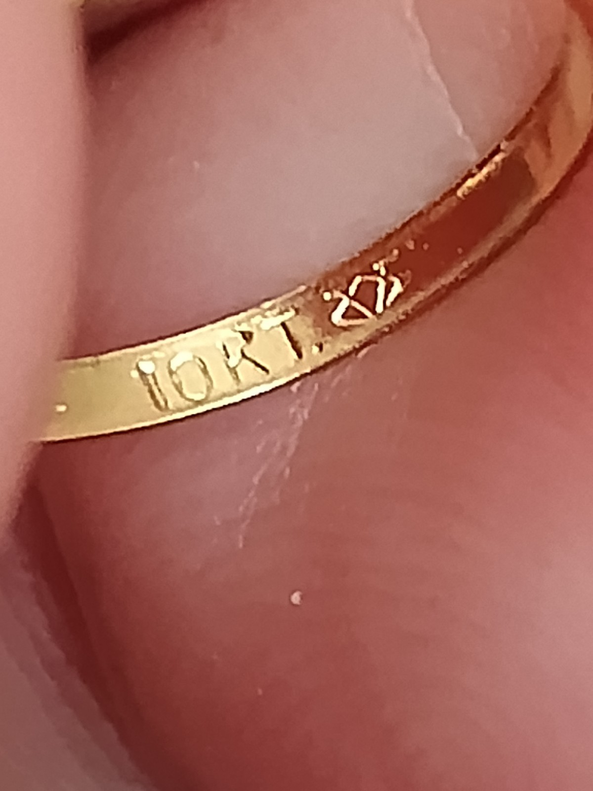 Vintage 10k Baby Gold Band Ring Can Be Worn On Chain As Pendant / Charm as well