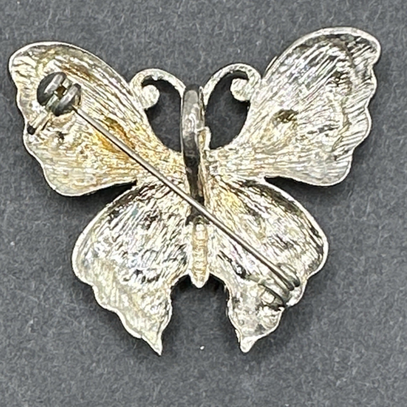 Enamel Butterfly Brooch Pin J44N