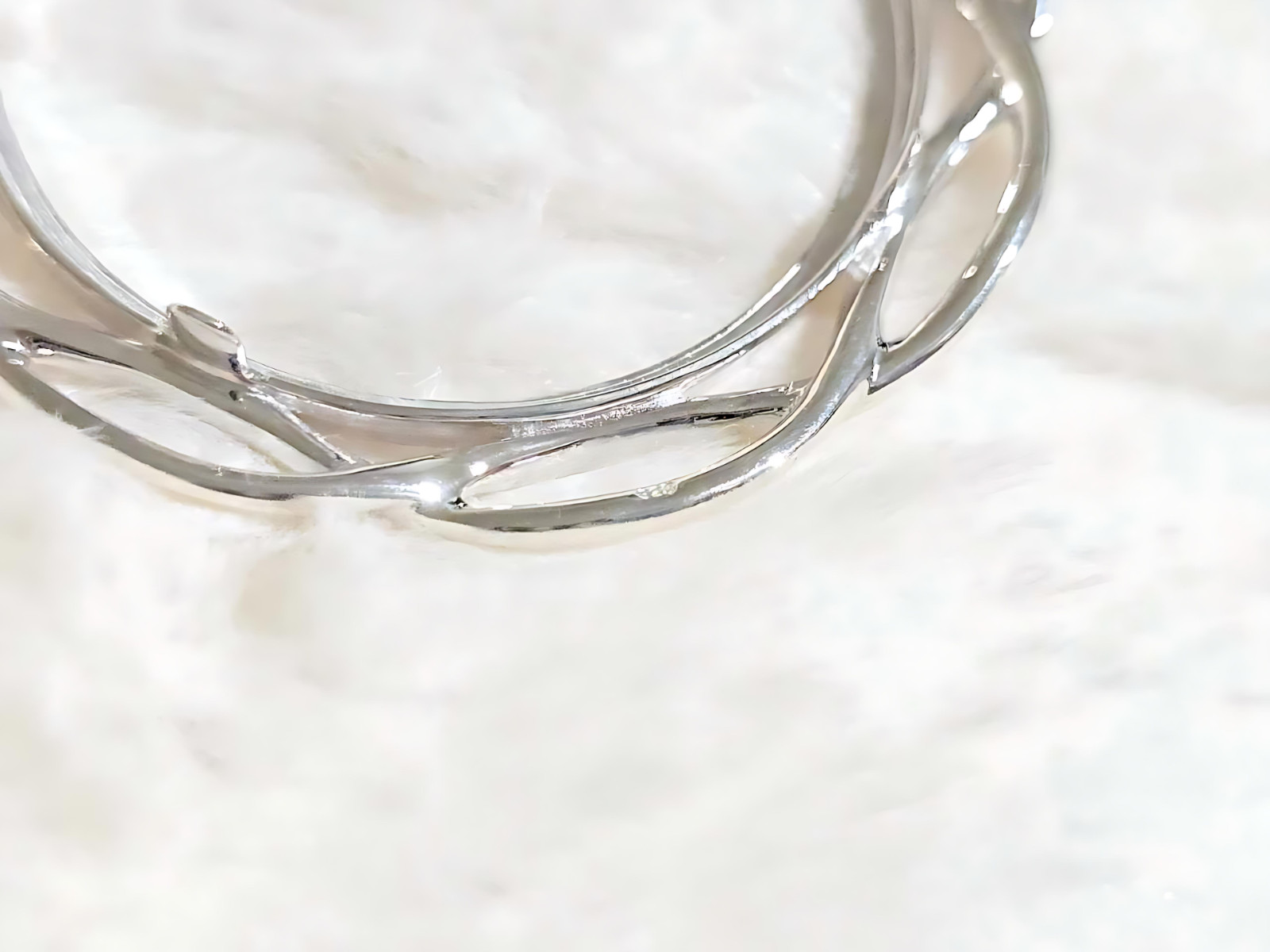 925 Sterling Silver Prong Back Braided Edge Bezel for 39mm Coins Mexican Cien