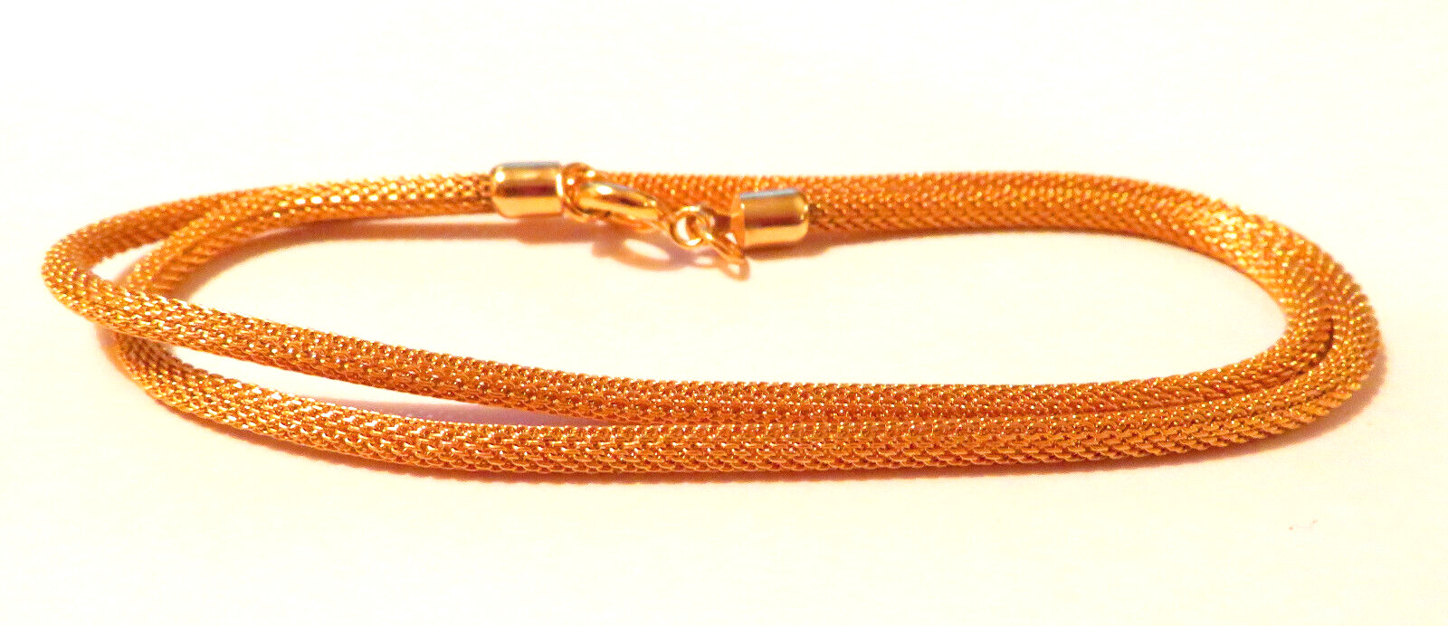 Vintage Golden Mesh Necklace Gold Tone