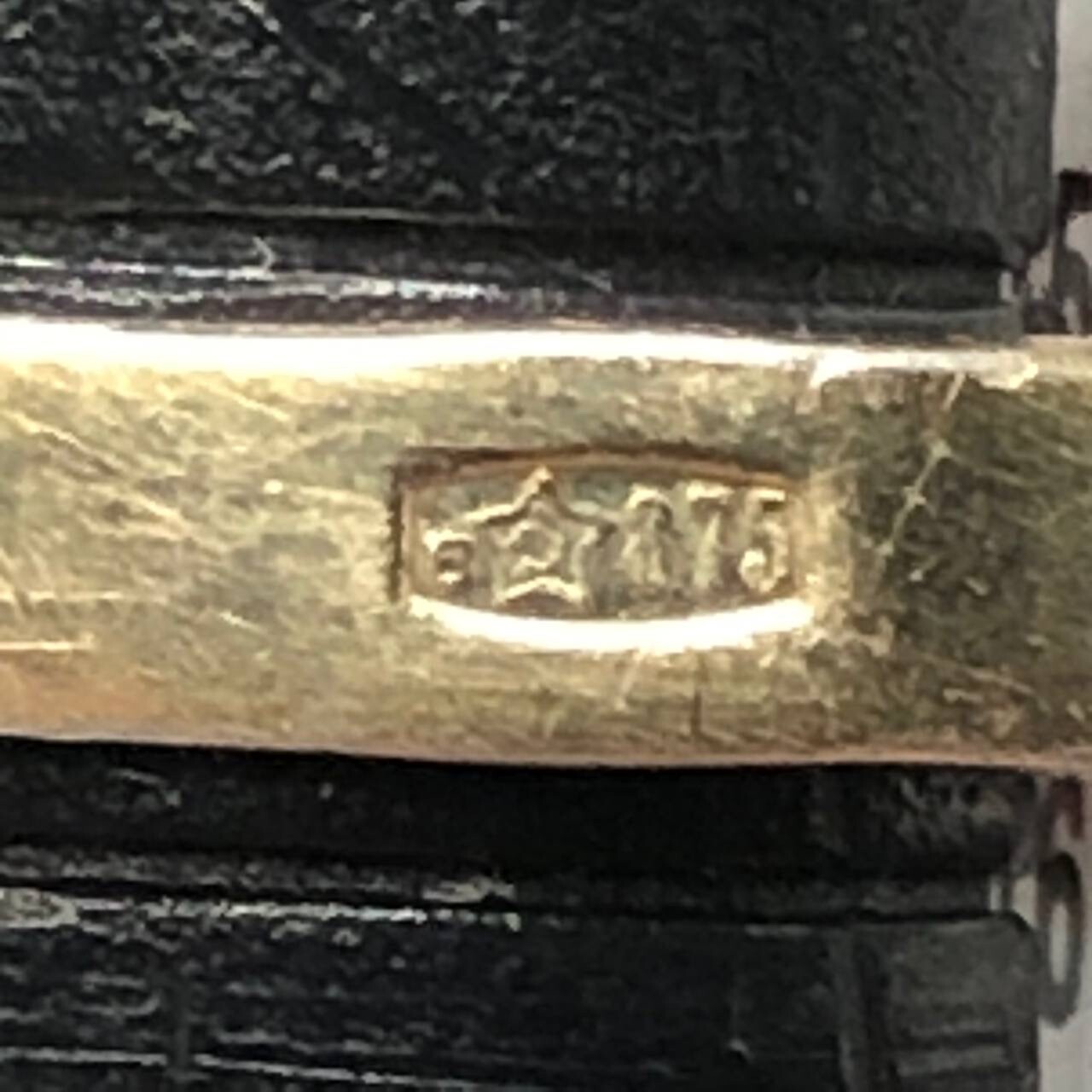 Vintage Gilt Soviet Ring Silver 875 Women Jewelry