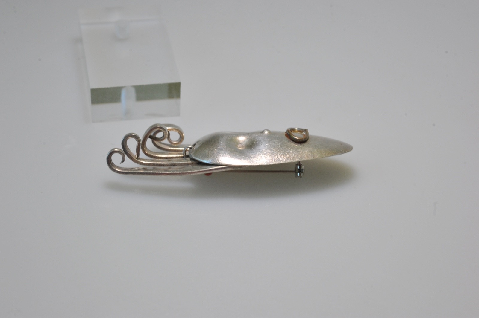 SPORK Brooch Punk Alien Face retro funky steampunk heavy modernist fork spoon ZF