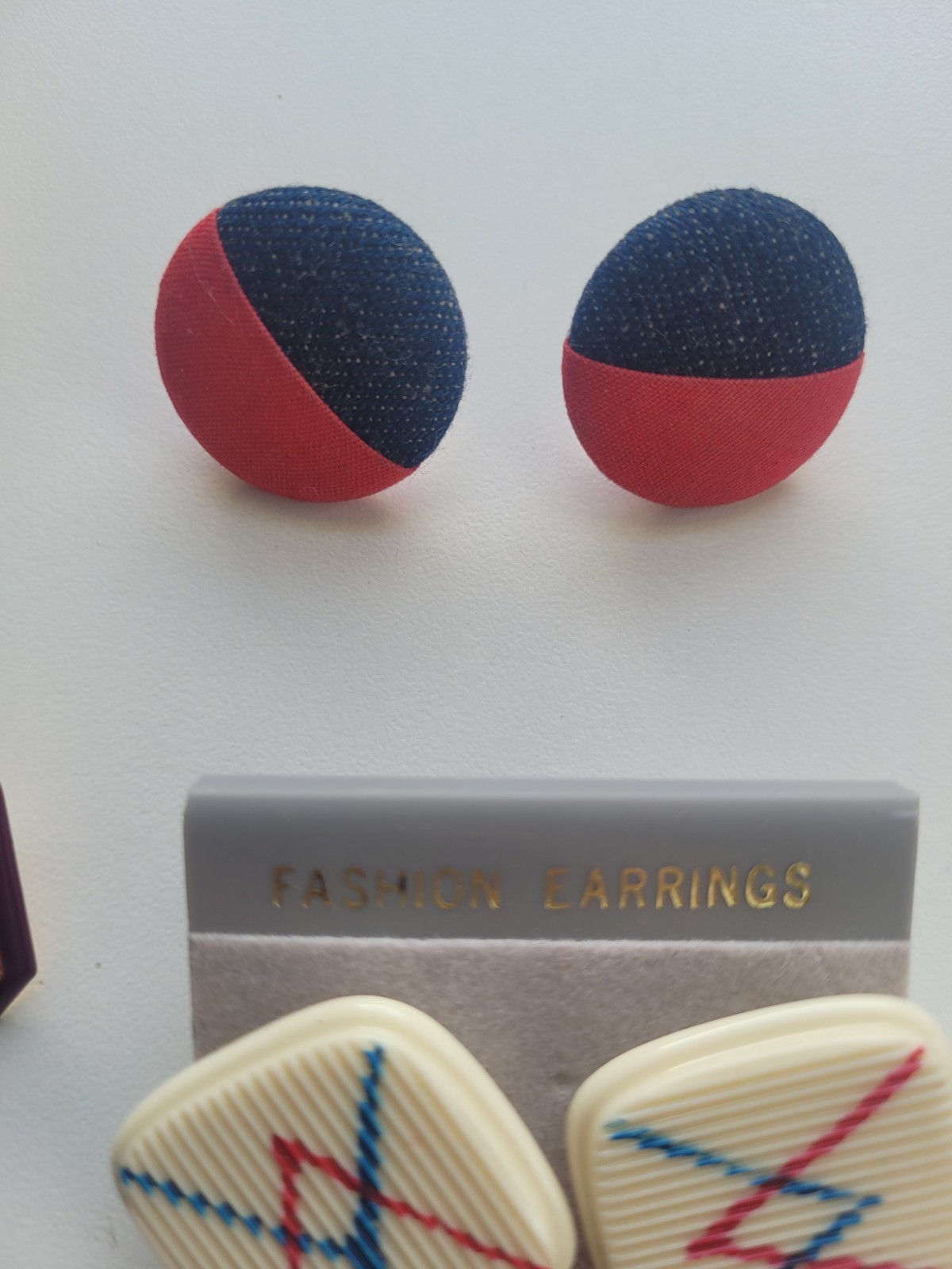 1980s-1990s Vintage Retro Funky Earrings for Pierced Ears Mixed Lot