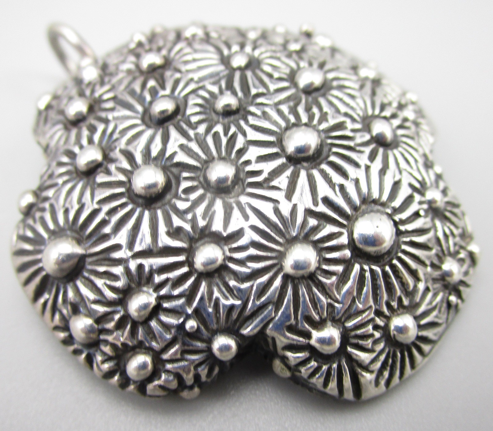 DIAN MALOUF STERLING SILVER 1 3/4″ PUFFY CROSS PENDANT ENHANCER – 31.6G