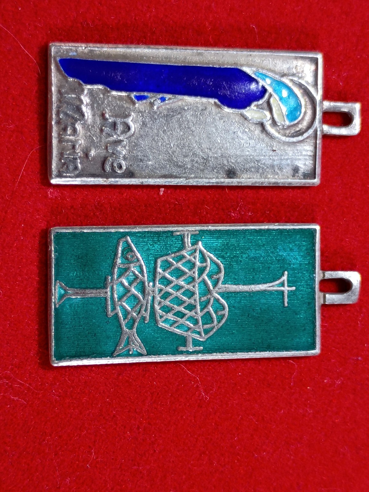 2 Pendent Ottaviani Enamel/Sterling Pendant Ave Maria And Our Daily Bread Italy