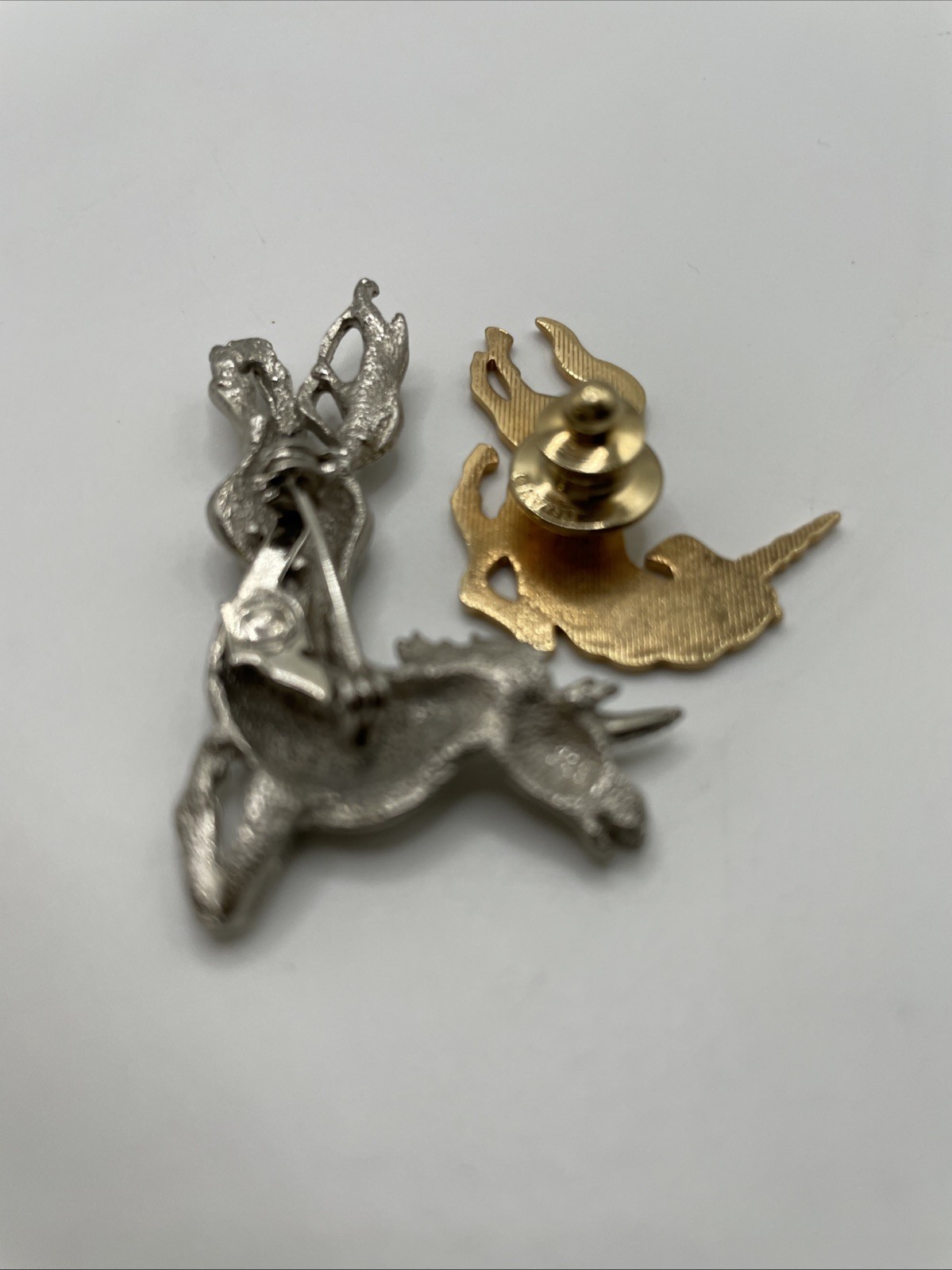 Vintage Unicorn Brooch And Unicorn Avon Pin