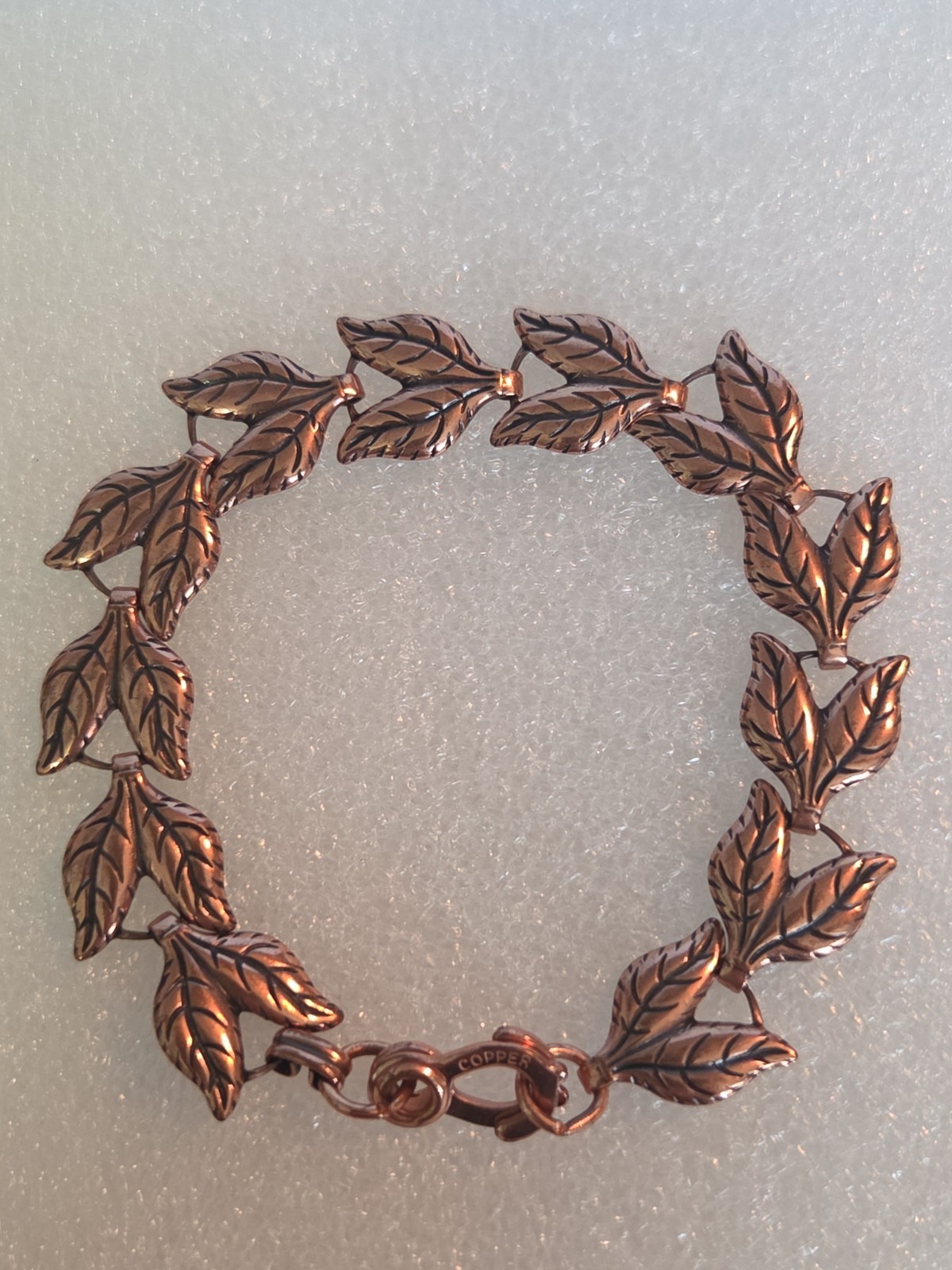 Copper Leaf Wreath Bracelet