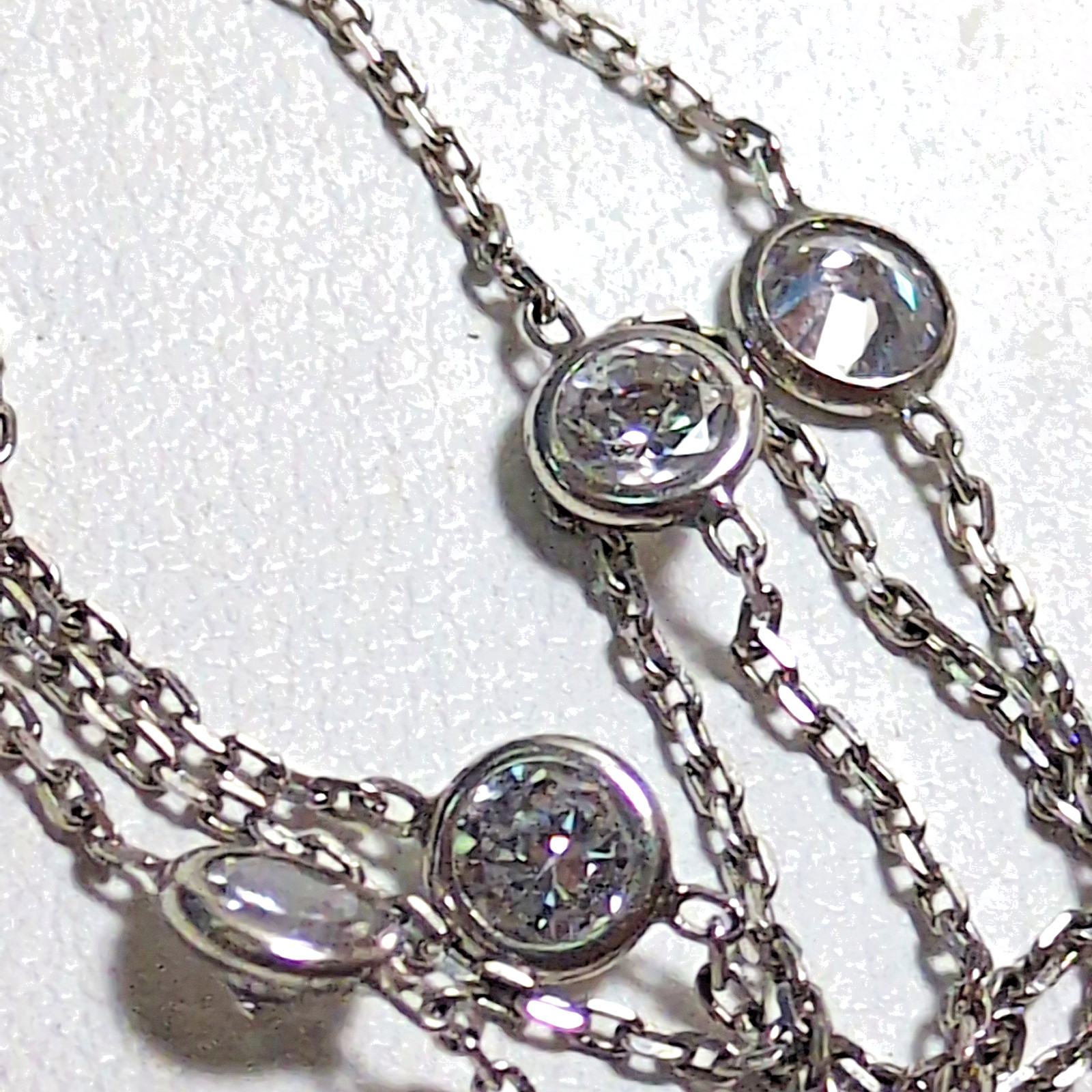 Celestial 925 Silver Crystal North Star Double Layered Chain Necklace 14-16″