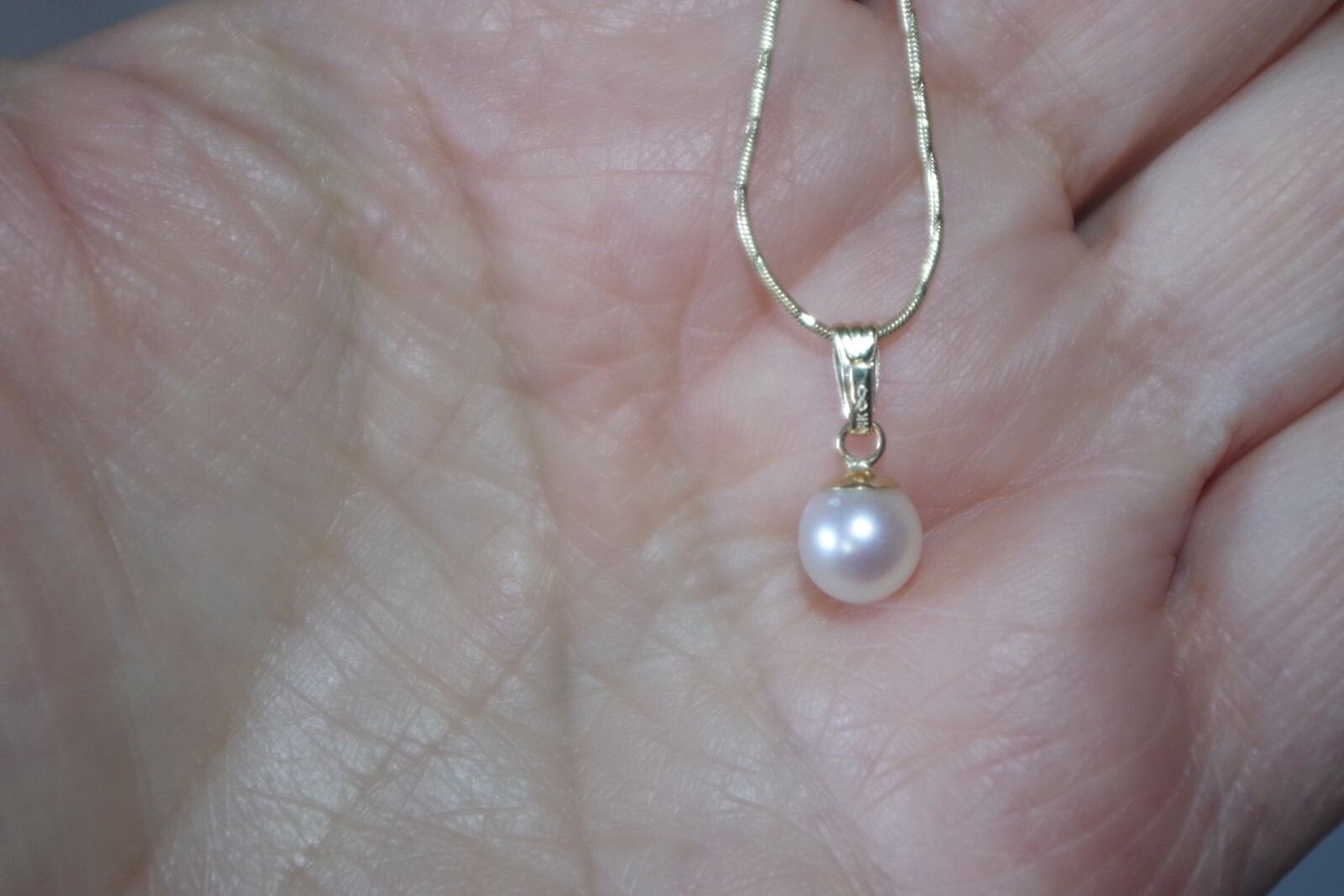 Mikimoto 7mm classic 14k yellow gold Pendent
