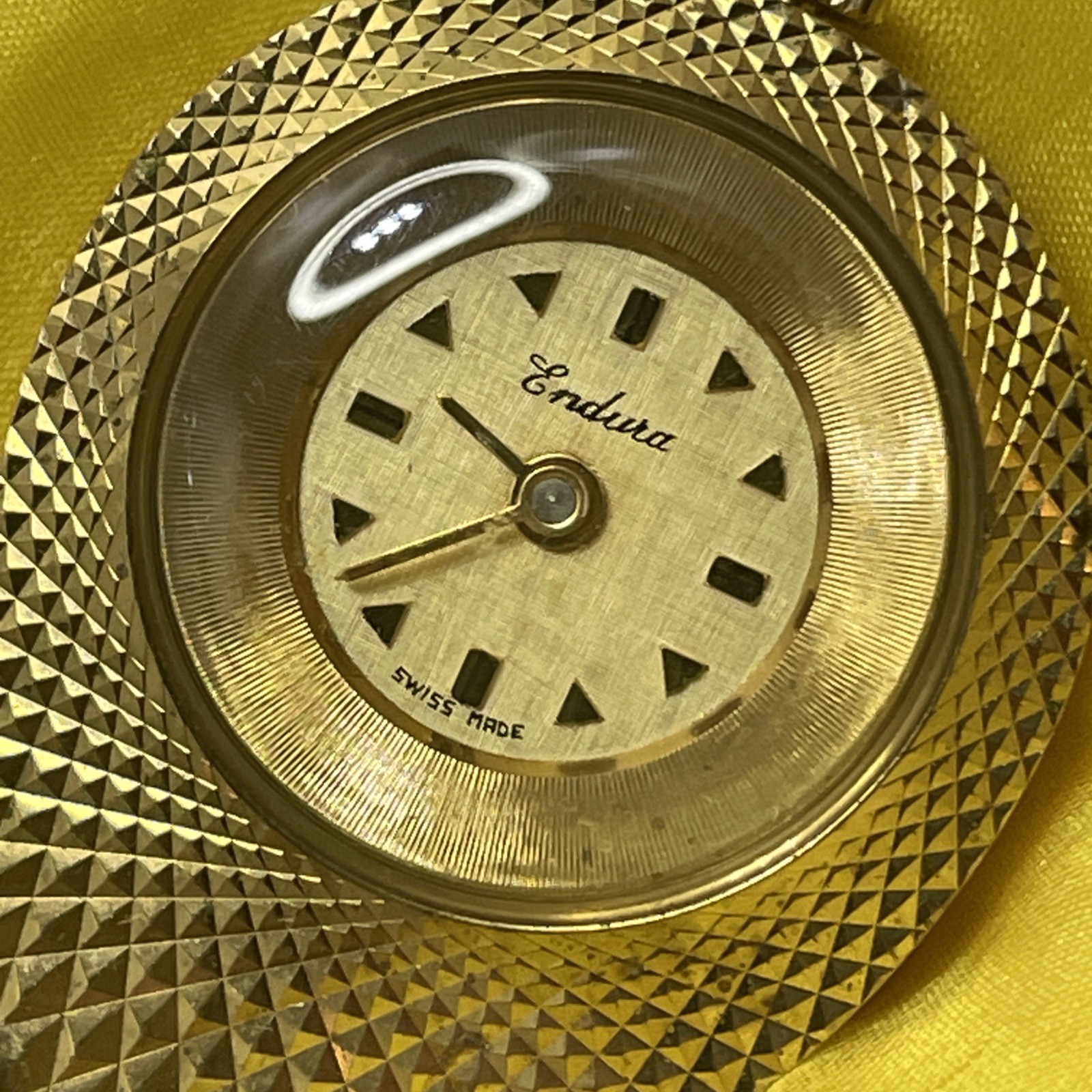 Endura Pendant Windup Necklace Watch – W.German Case~Swiss Movements