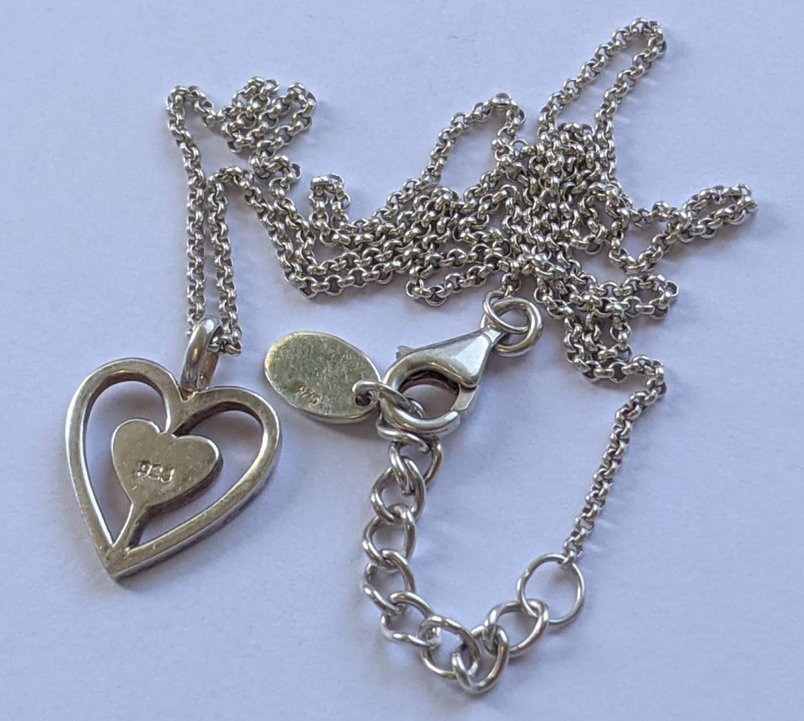 Vintage Necklace sterling silver 925. Сhain length 45 cm. Weight 5.85 g. Sahara.
