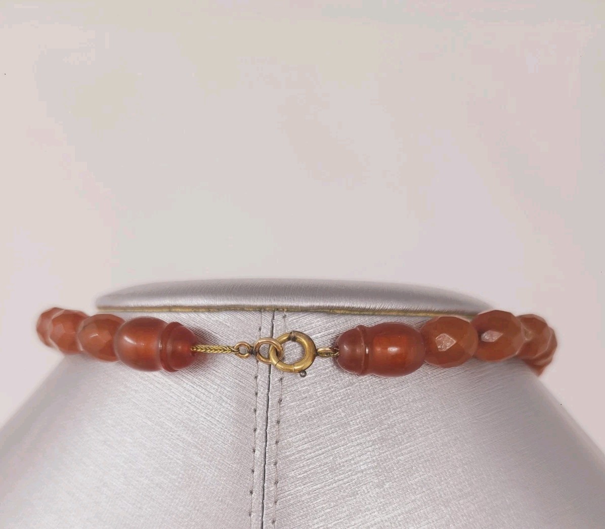 Antique Baltic Untreated Honey Amber Necklace Gold Filled Chain