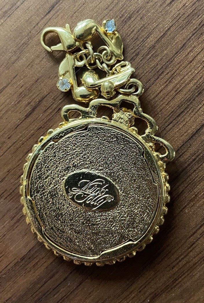 Vtg. Kirks Folly Symphony of Angels Cherub Lenticular Hologram Charm Pendant