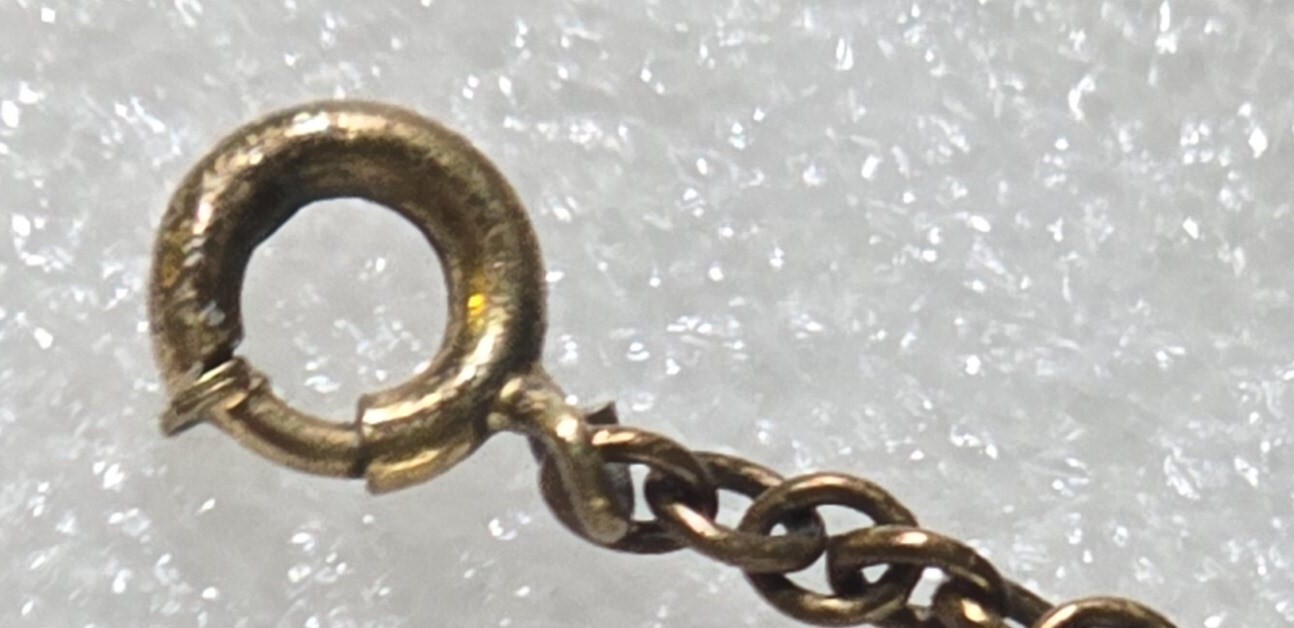 Antique Vintage Brass GF Dimensional Scallop Link Hidden Clasp Bracelet