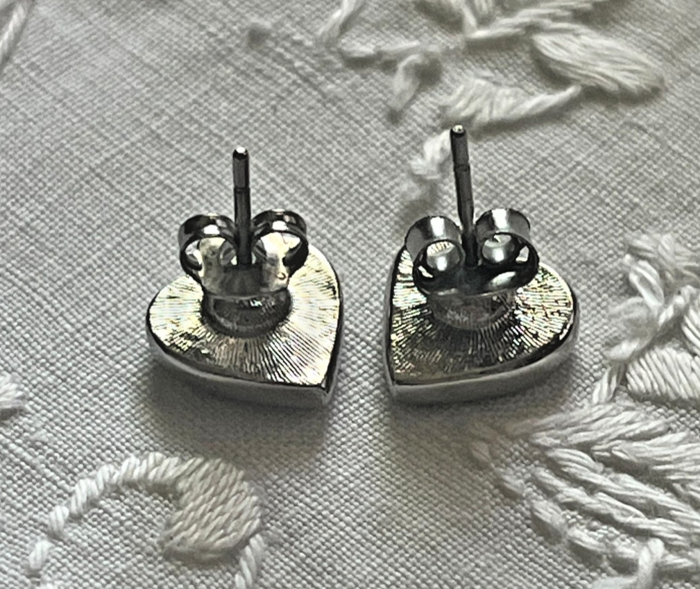 Vintage Lot of Two Earrings, Gold-Tone/Silver-Tone, Different Designs, Studs