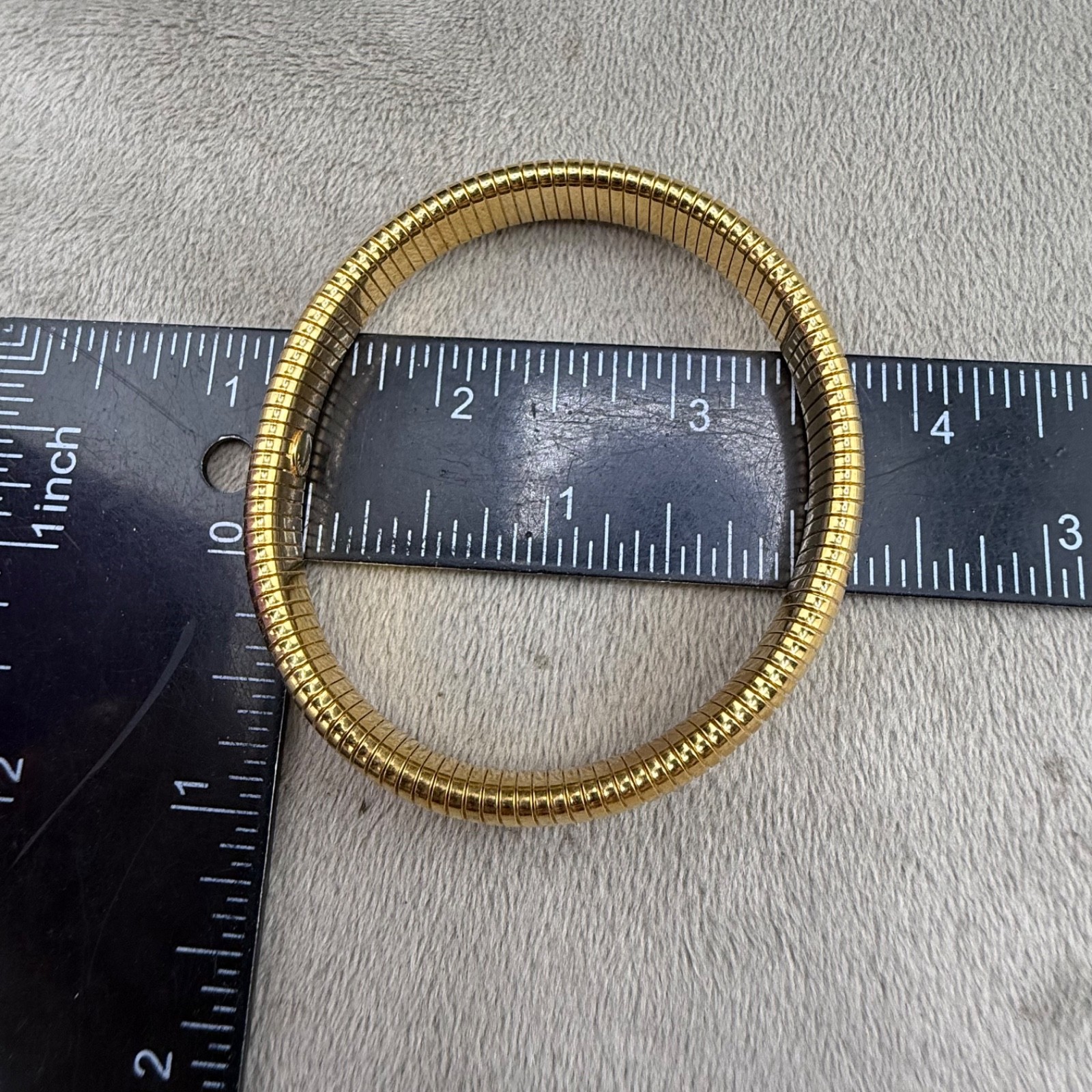 Vintage Monet Expandable Bracelet Gold Tone Signed 7”