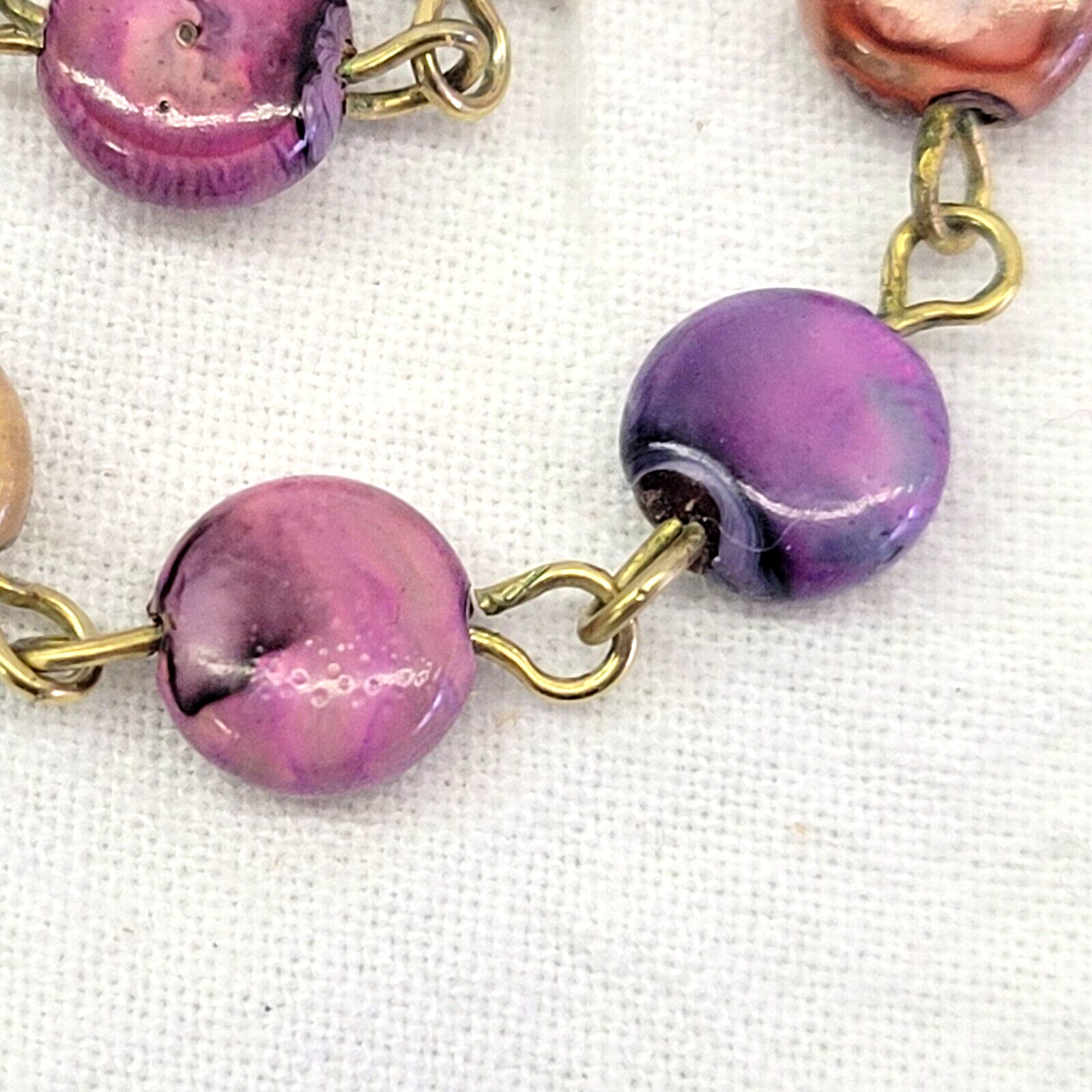 Vintage Bead Necklace – Women – 19″ – Multicolor