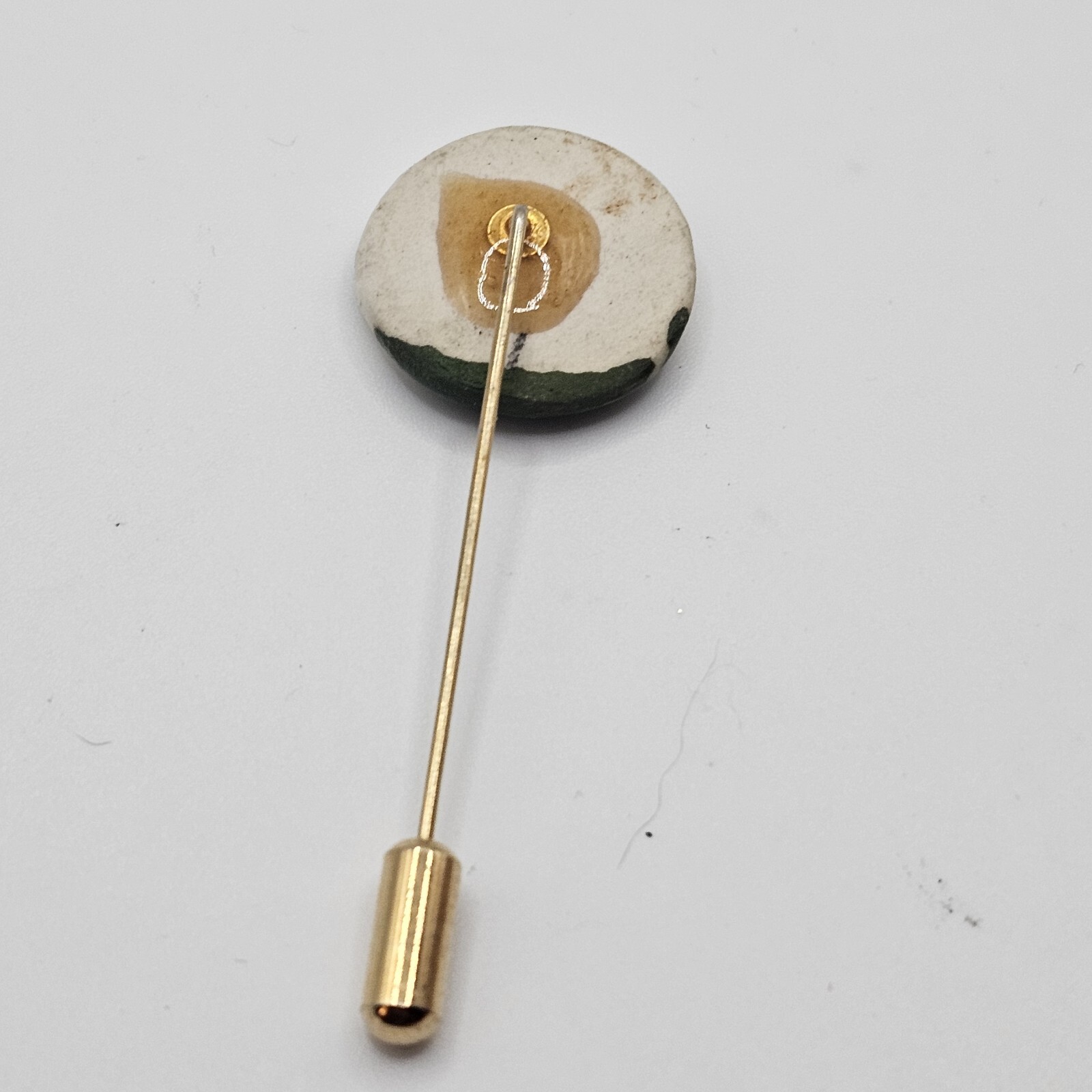 MA Hadley Style Stick Pin Sheep Lamb Gold Tone Estate Find