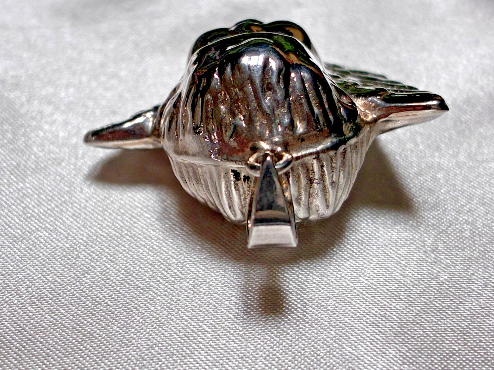 Vintage Fine 925 Sterling Silver 3D Puffy Angel Cherub Head Pendant