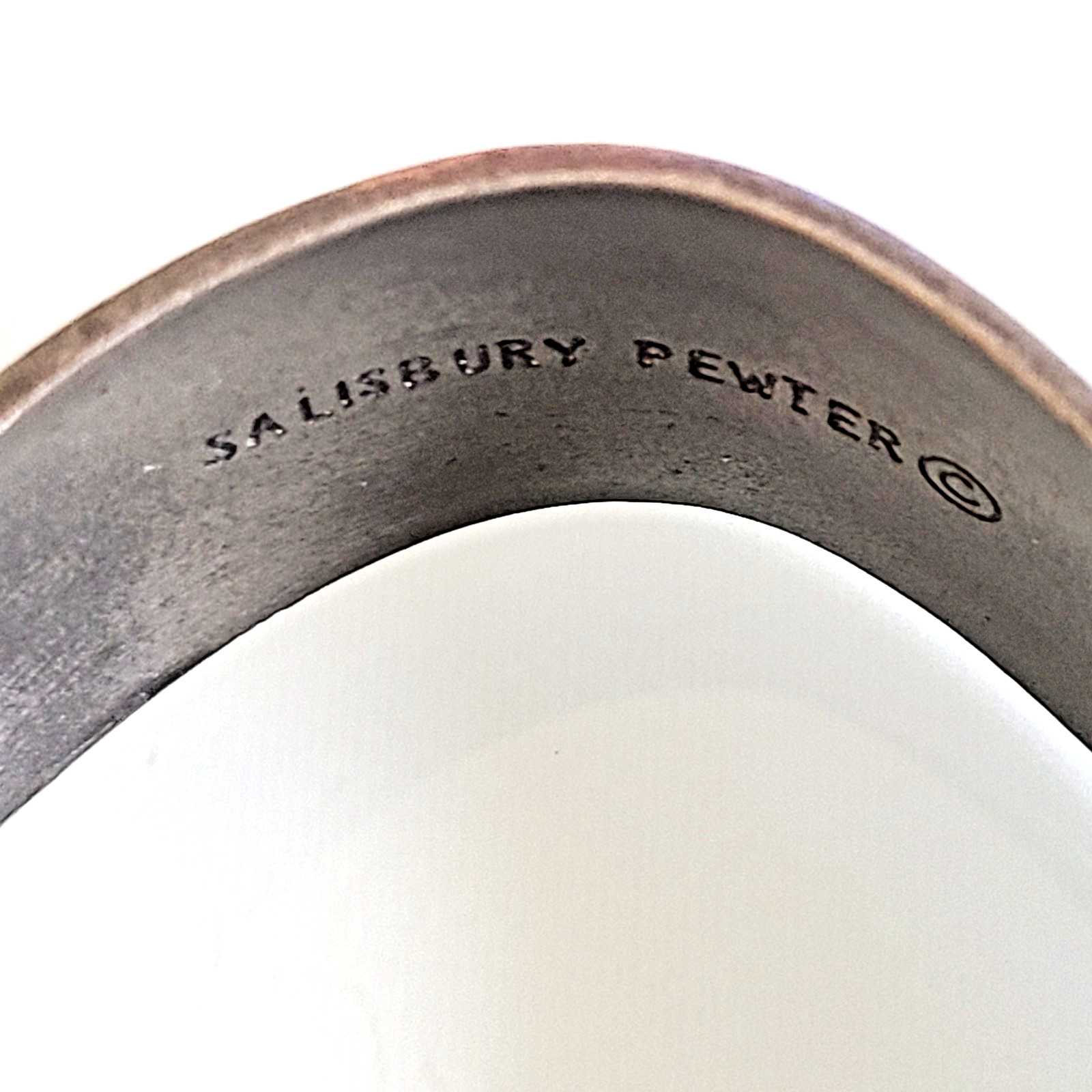 Vintage SALISBURY PEWTER CUFF BRACELET Flower of the Month JUNE ROSES BEAUTIFUL