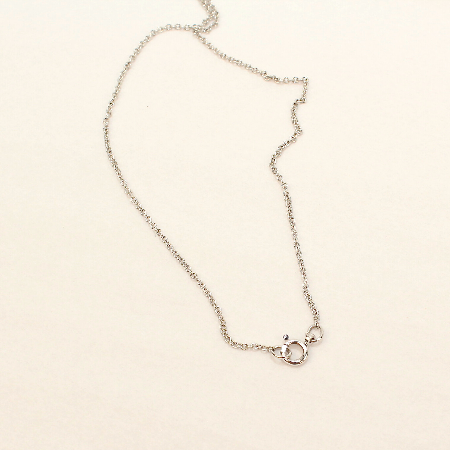 Vintage 14k White Gold and Sapphire Pendant Necklace – VR