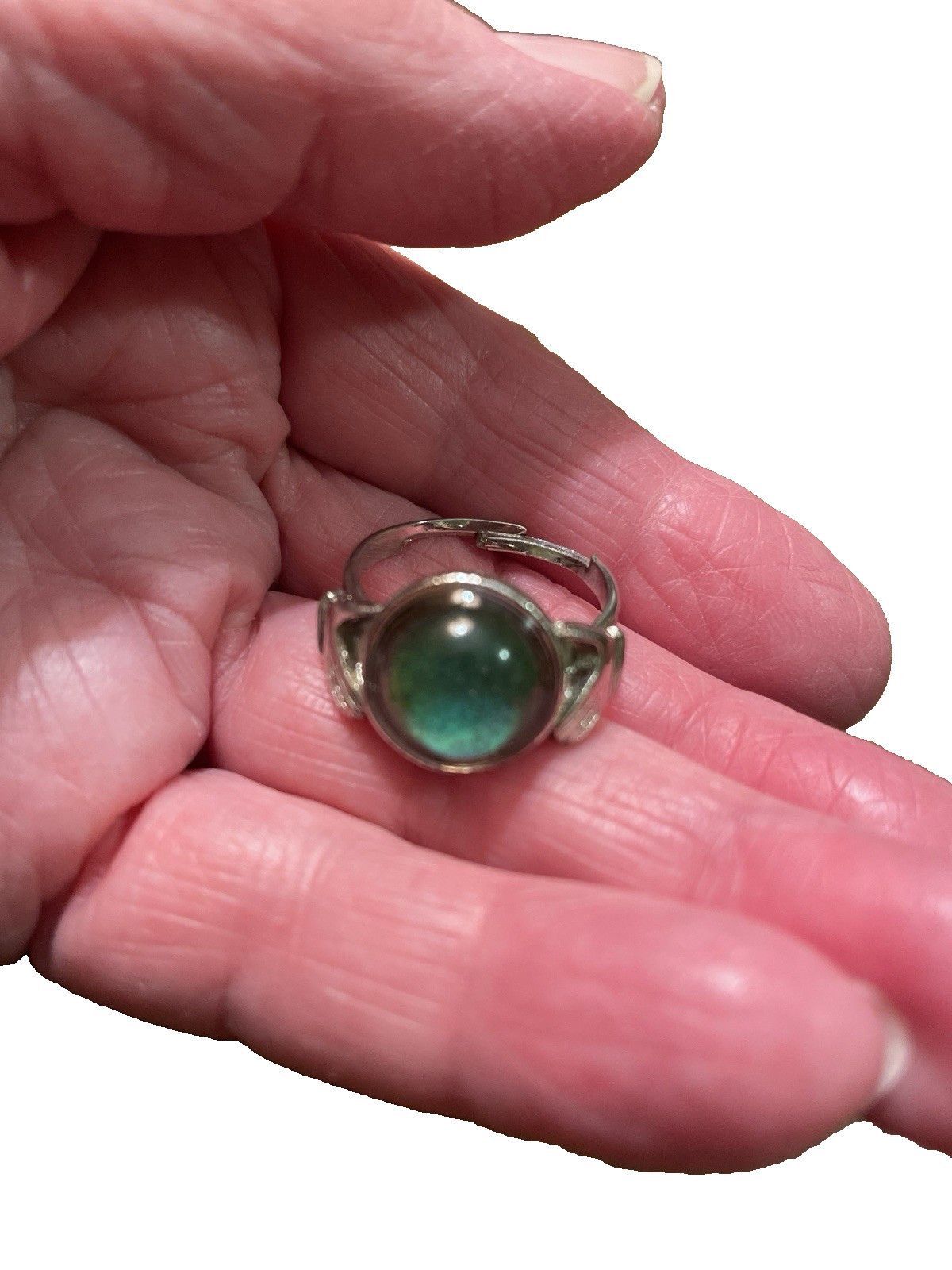 Vintage Mood Ring Changes Color Emotions Original Retro 1970’s Adjustable Sz 8