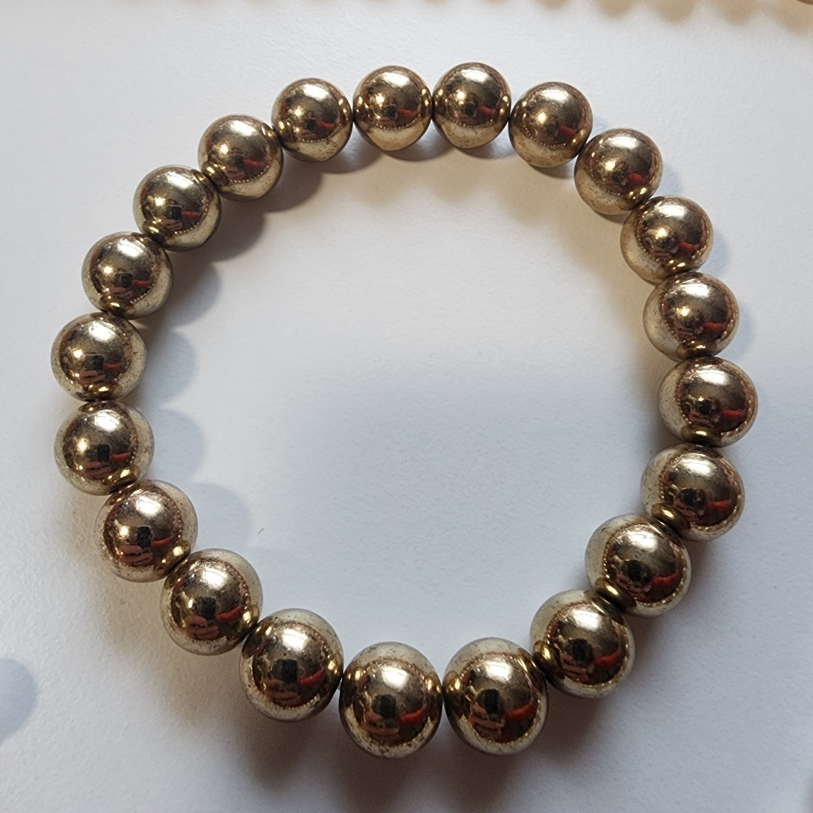 Lot Of 3 Vintage Faux Pearl / Beads Bracelets Necklace Choker Round Stretch