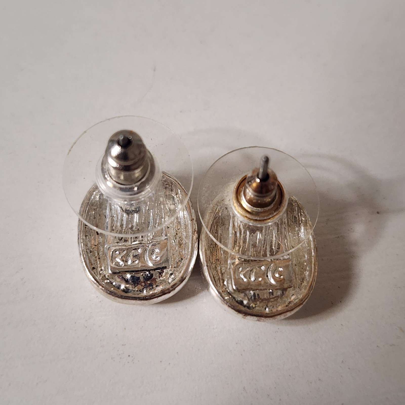 Oval Purple Stone Celestial Sparkly Vintage Earrings Women’s 1/2″ Inch Stud