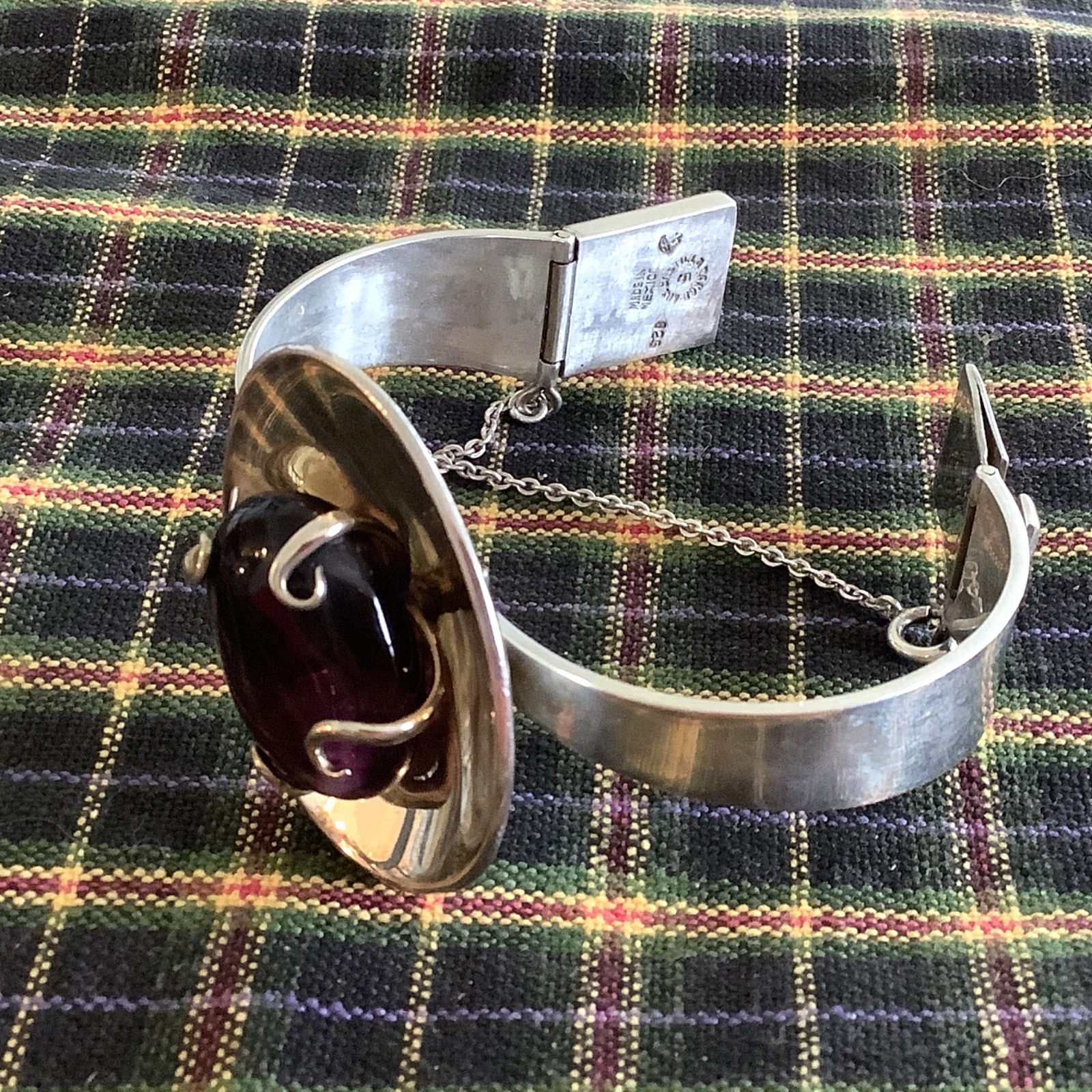 VTG Los Castillo MCM Sterling Silver Bracelet Amethyst?